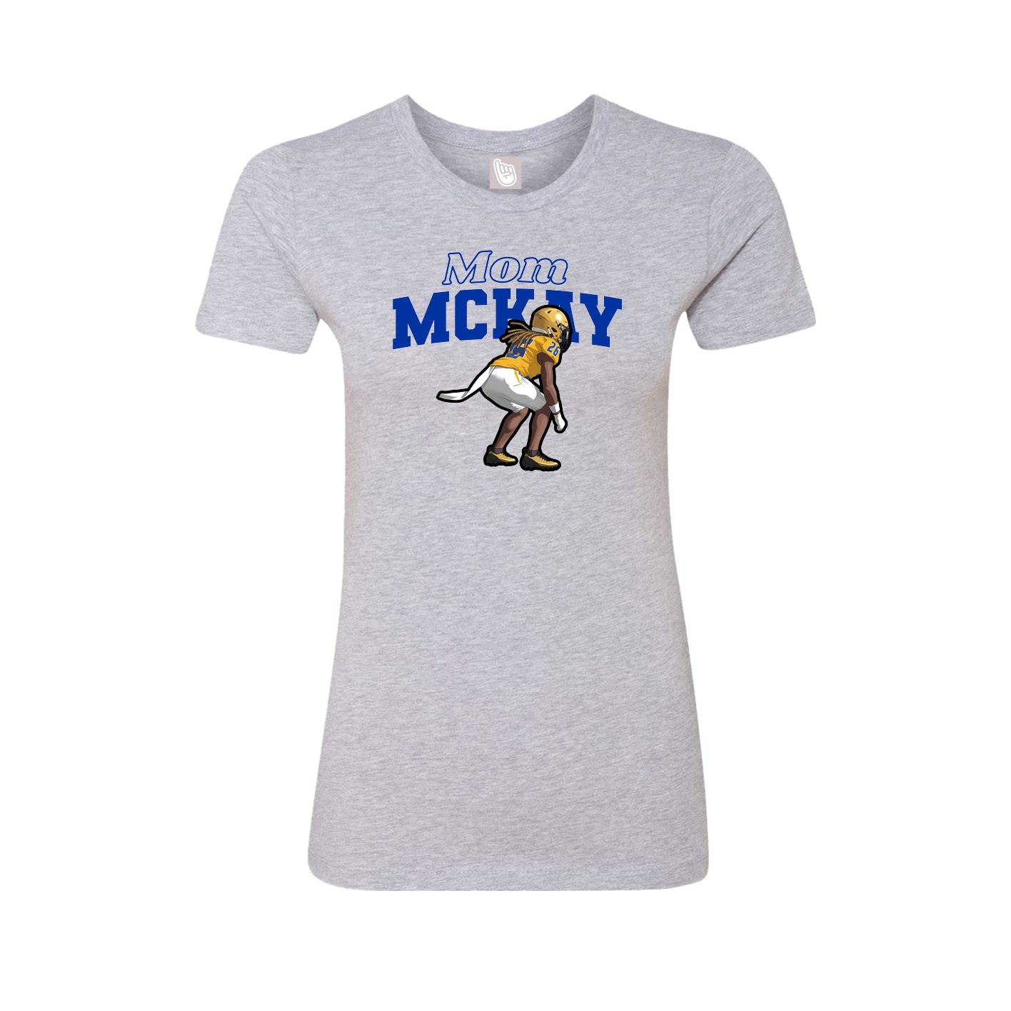 Womens Tee — Mothers Day Block in Grey