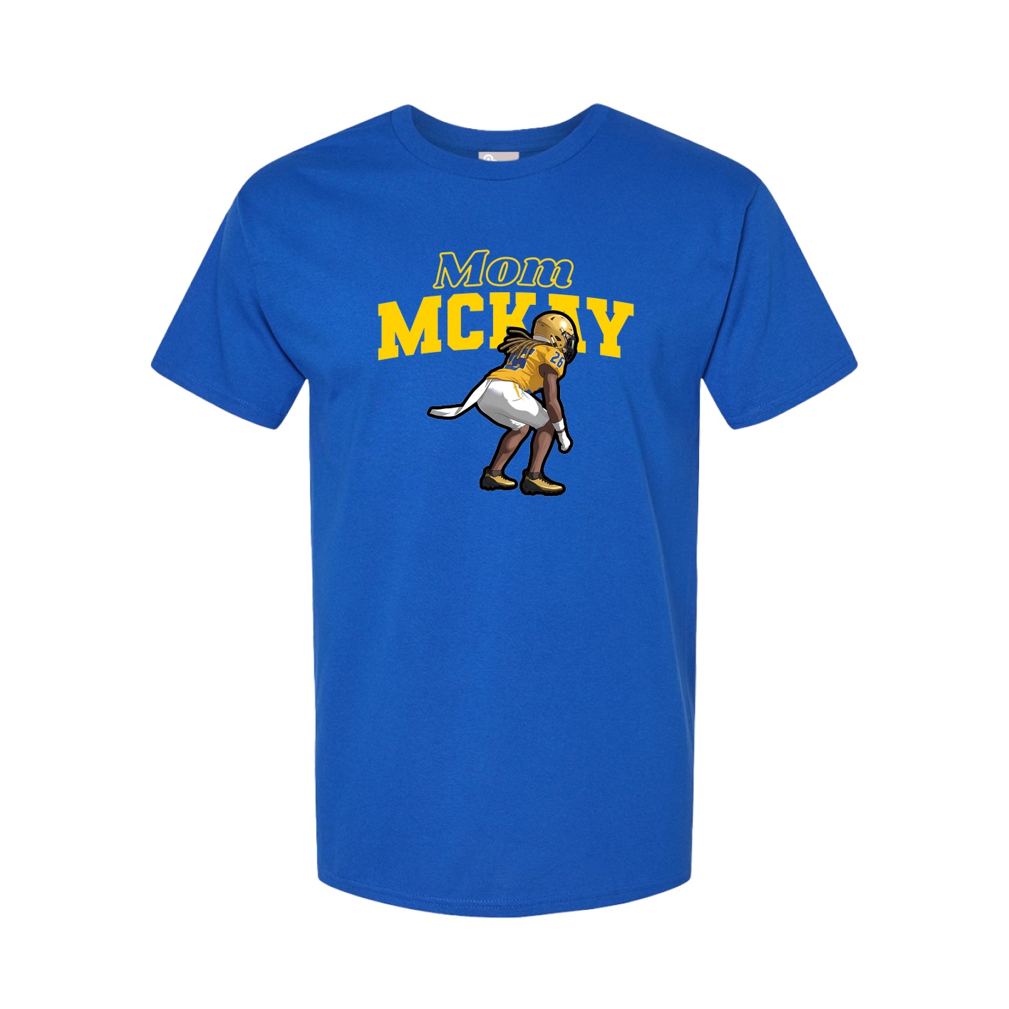 Youth Tee — Mothers Day Block in Royal