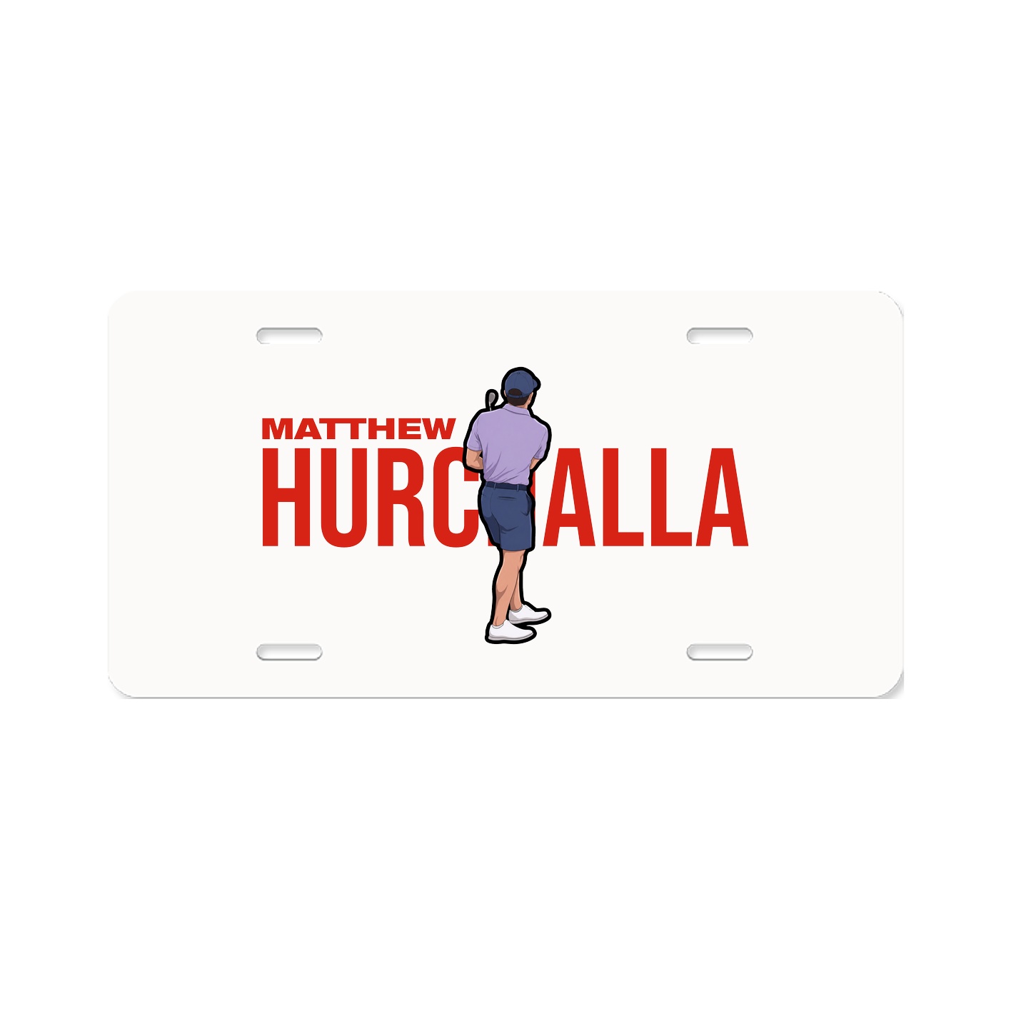 License Plate — Player Name in Classic