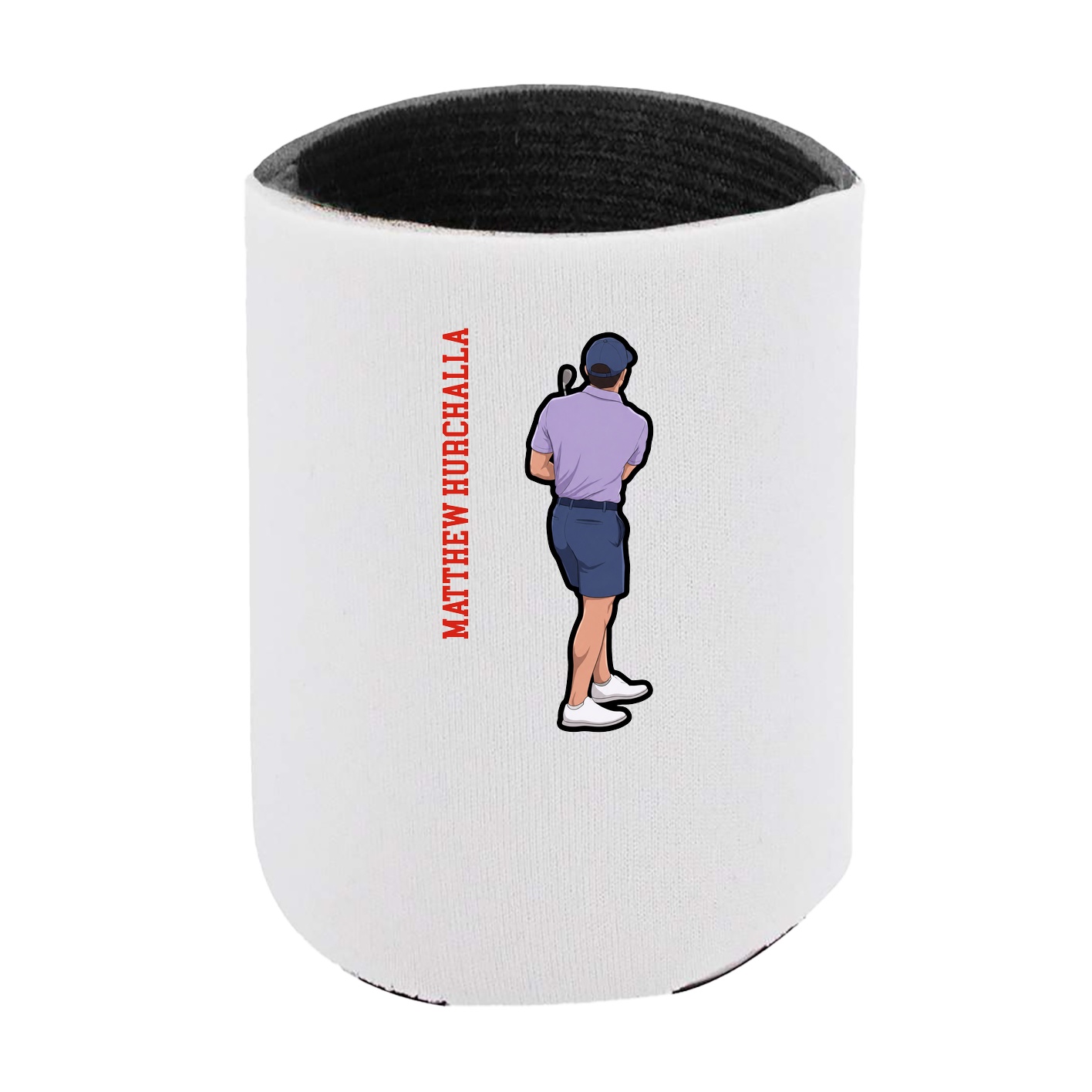 Can Holder — Name Vertical in White