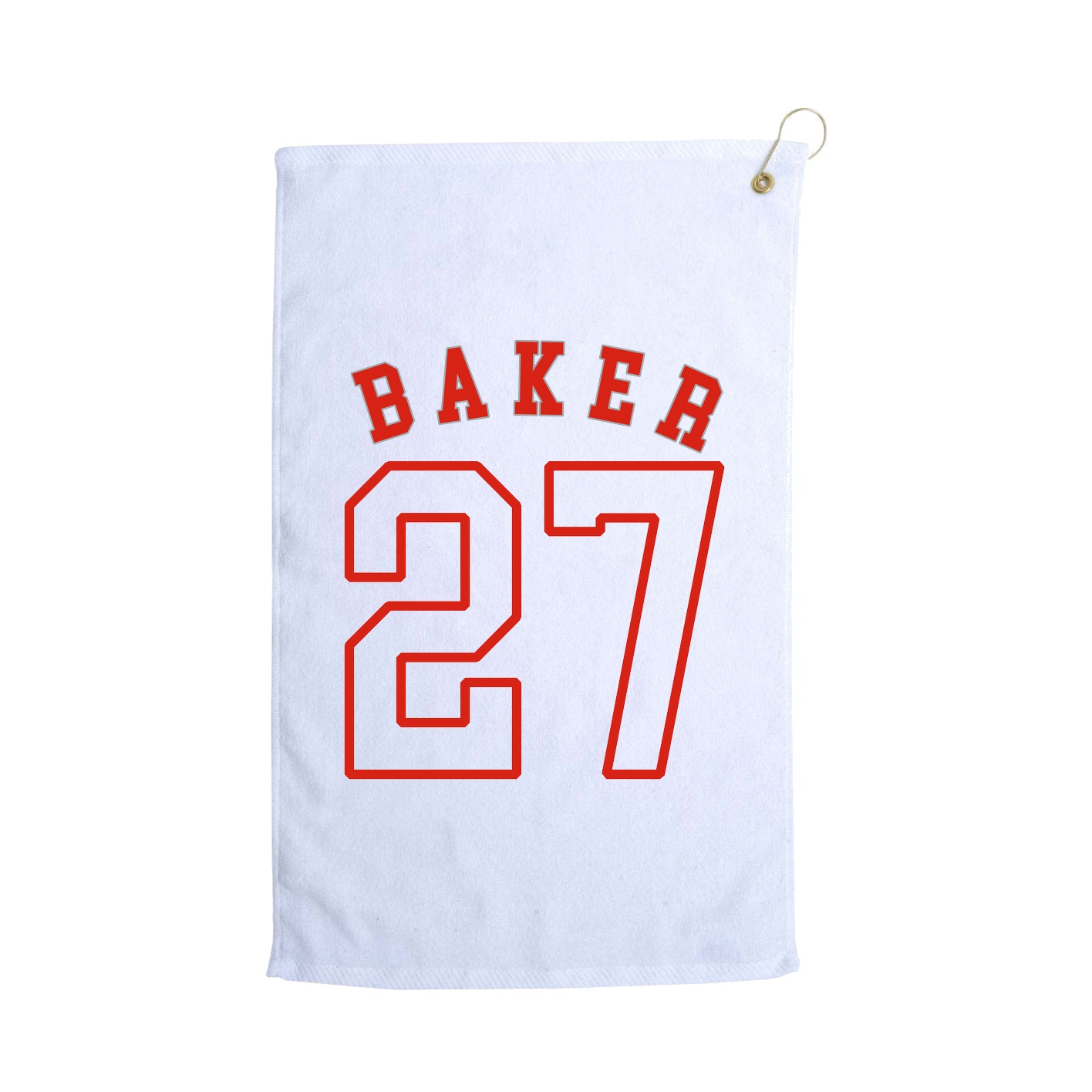 Golf Towel — Shirsey Arch in White