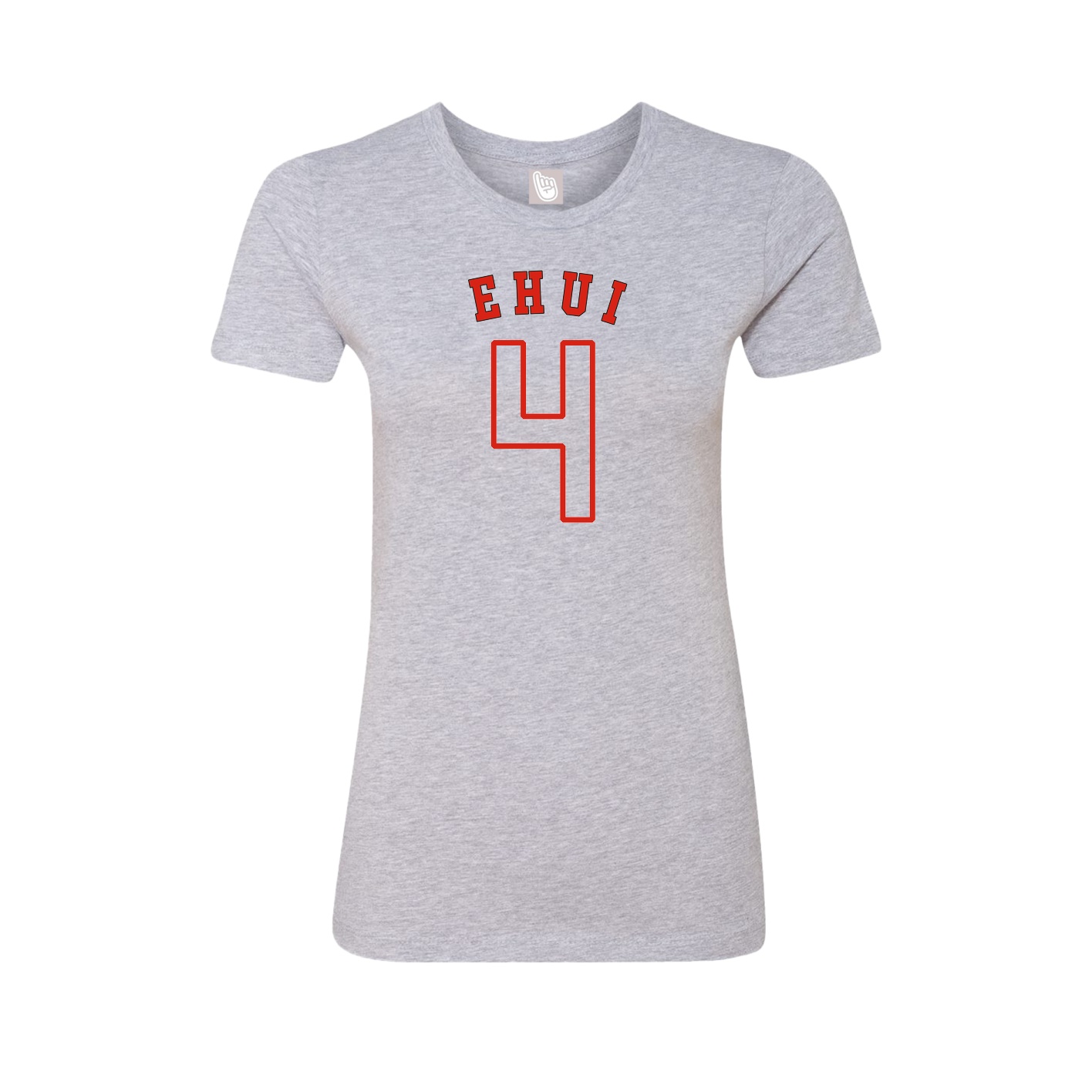 Fitted Women's Tee — Shirsey Arch in Grey