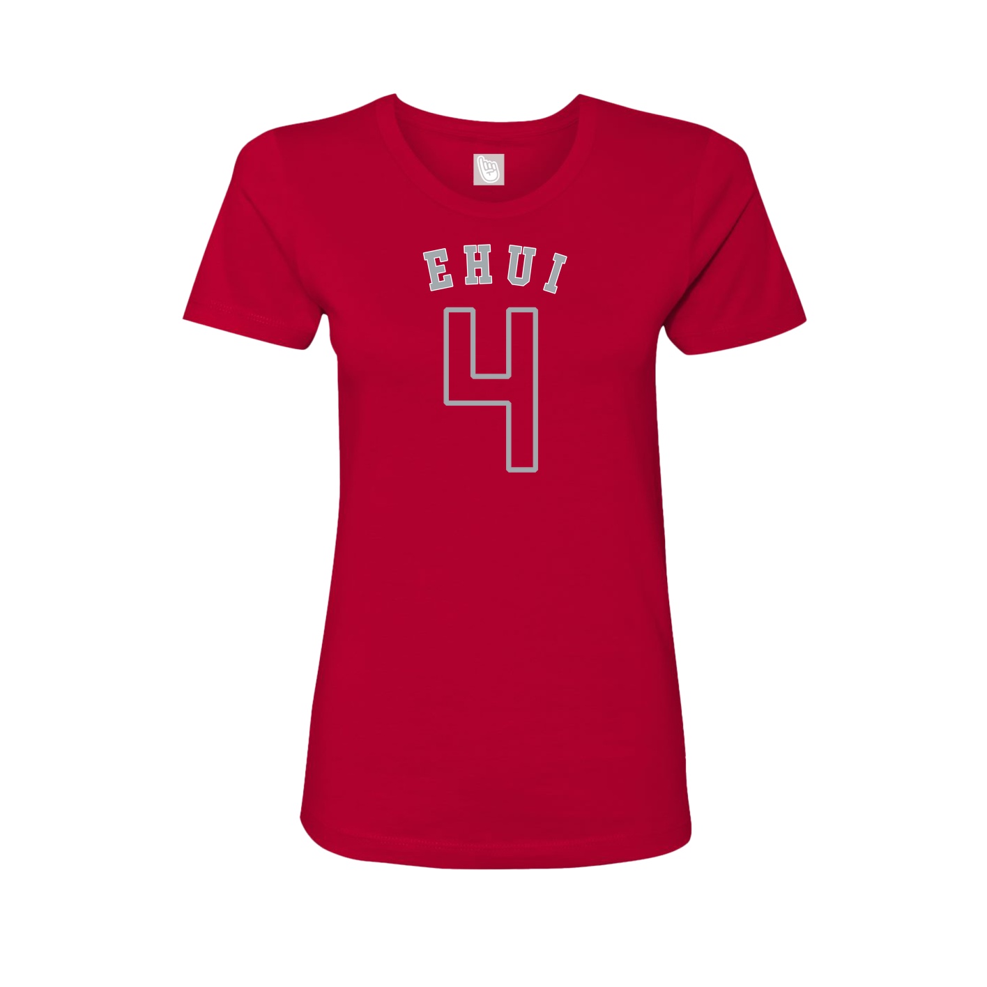 Fitted Women's Tee — Shirsey Arch in Red
