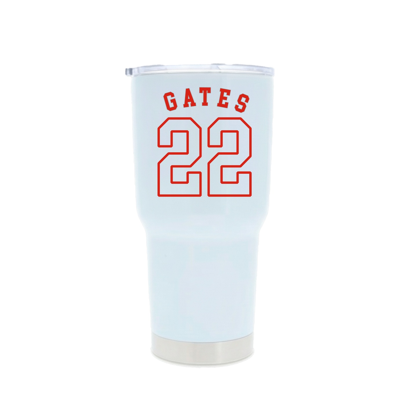 30oz Stainless Steel Tumbler — Shirsey Arch in White