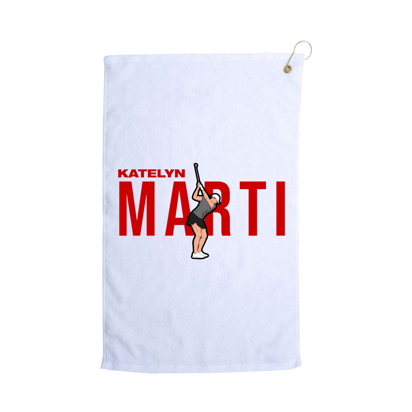 Golf Towel — Player Name in White