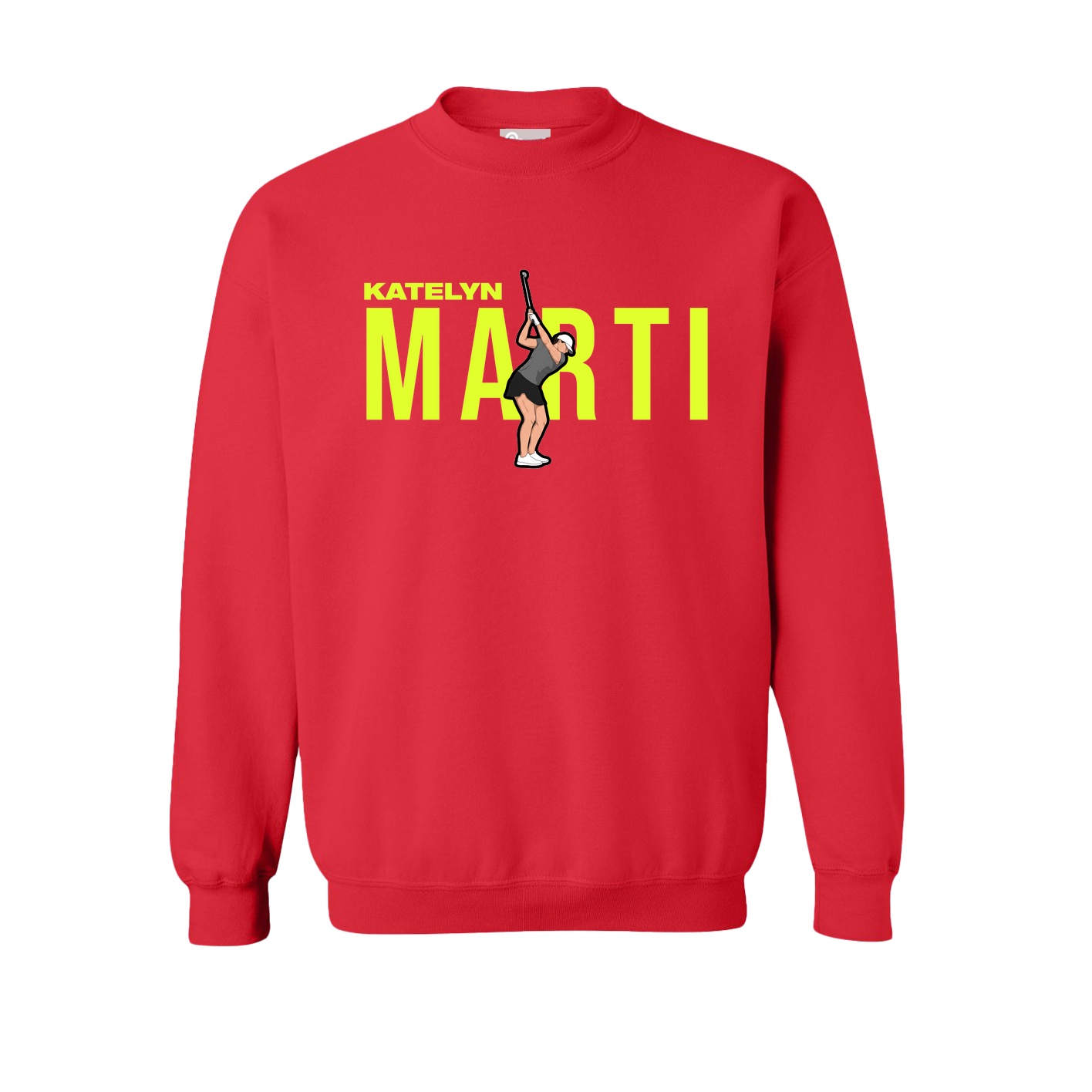 Fleece Crew — Player Name in Red