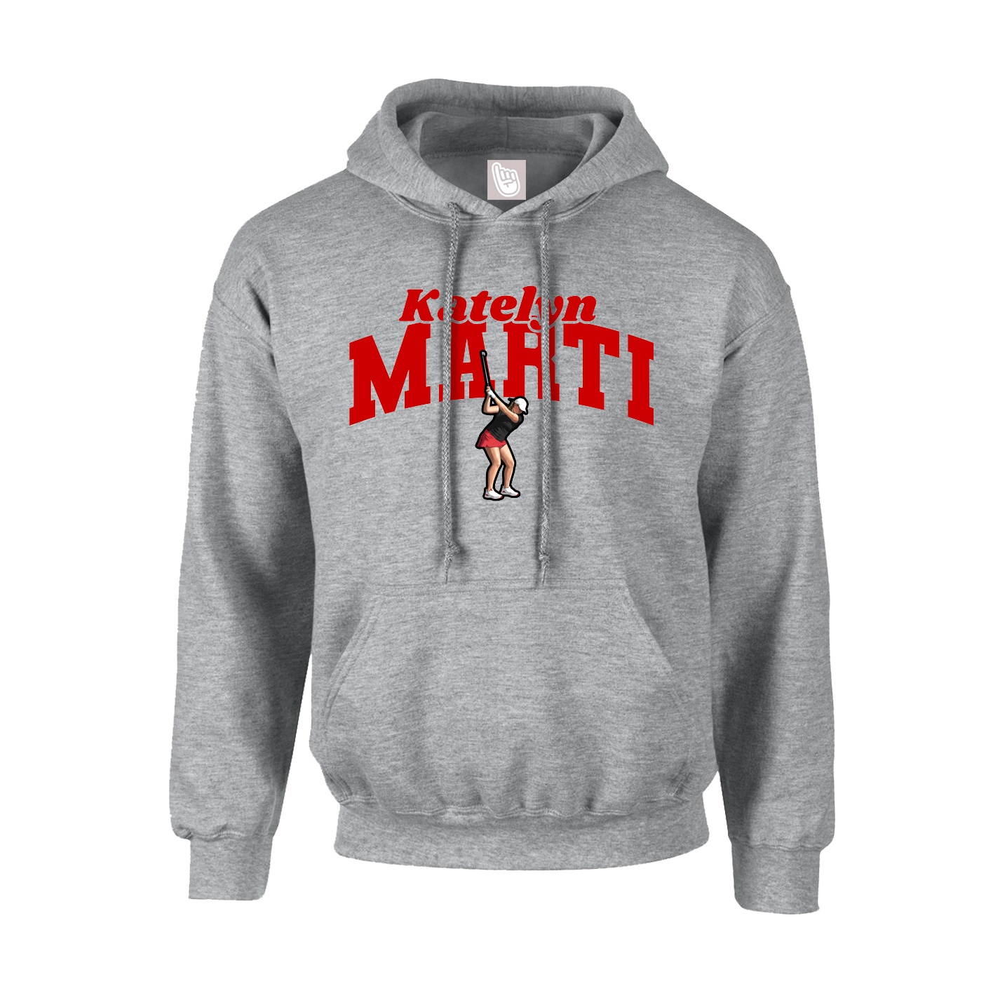 Youth Hoodie — Signature Arch in Grey