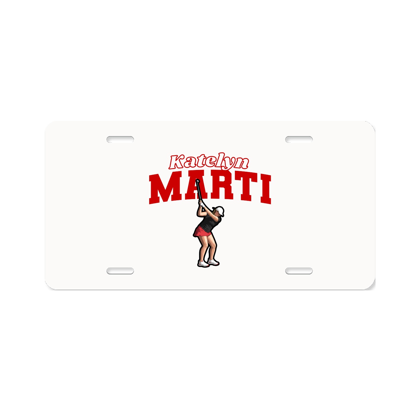 License Plate — Name Arch in Classic