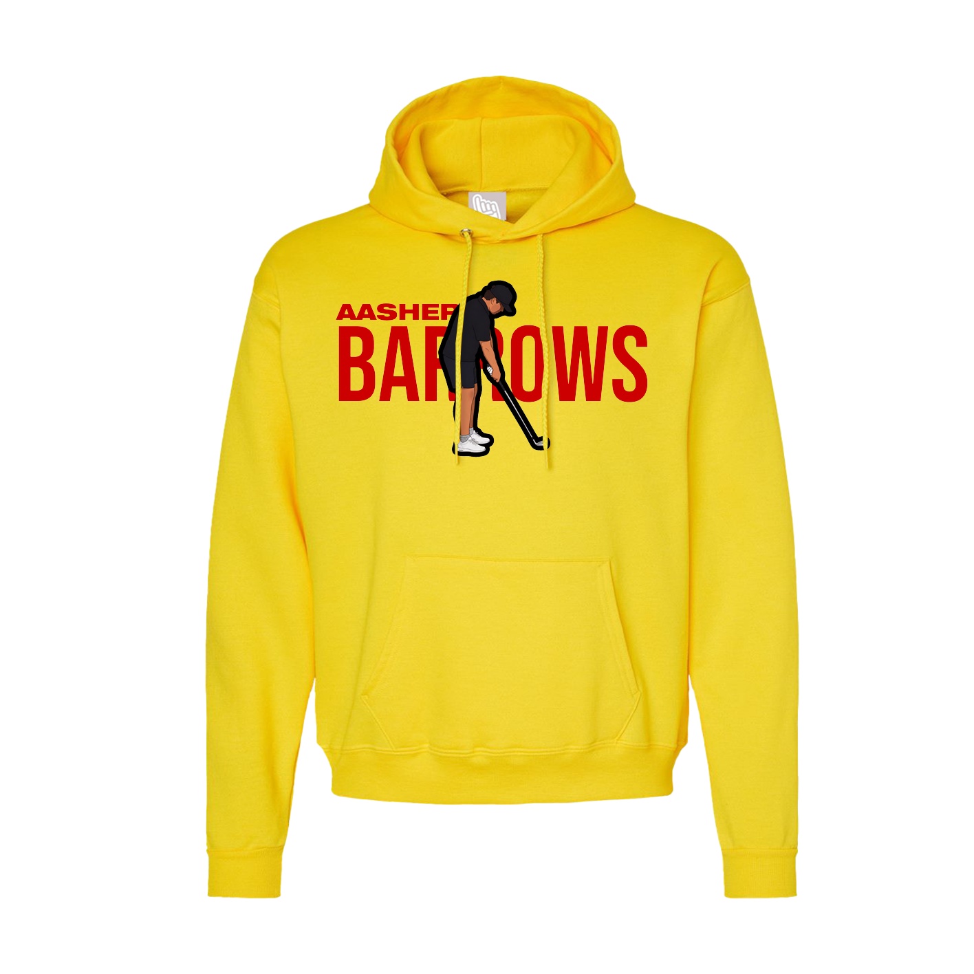 Hoodie — Player Name in Yellow