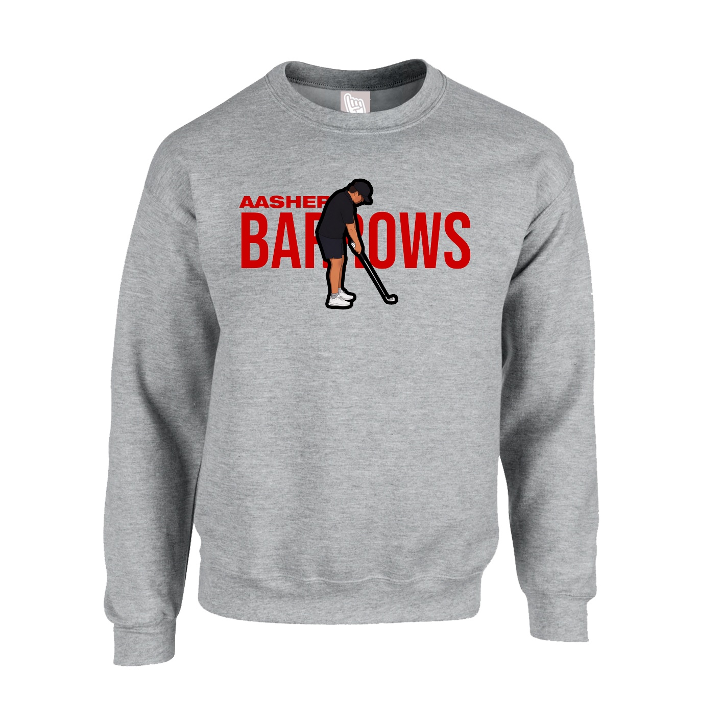 Fleece Crew — Player Name in Grey