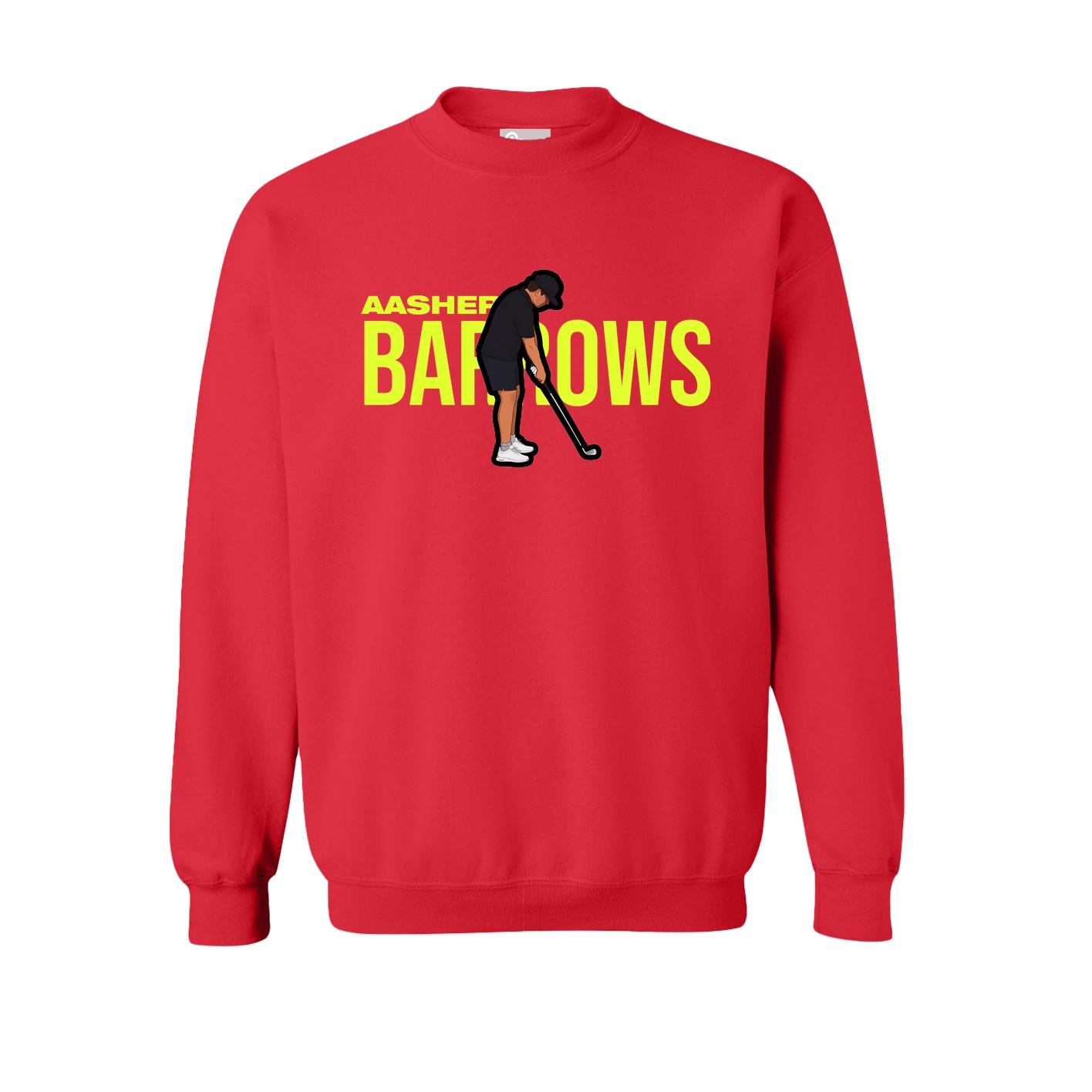 Fleece Crew — Player Name in Red