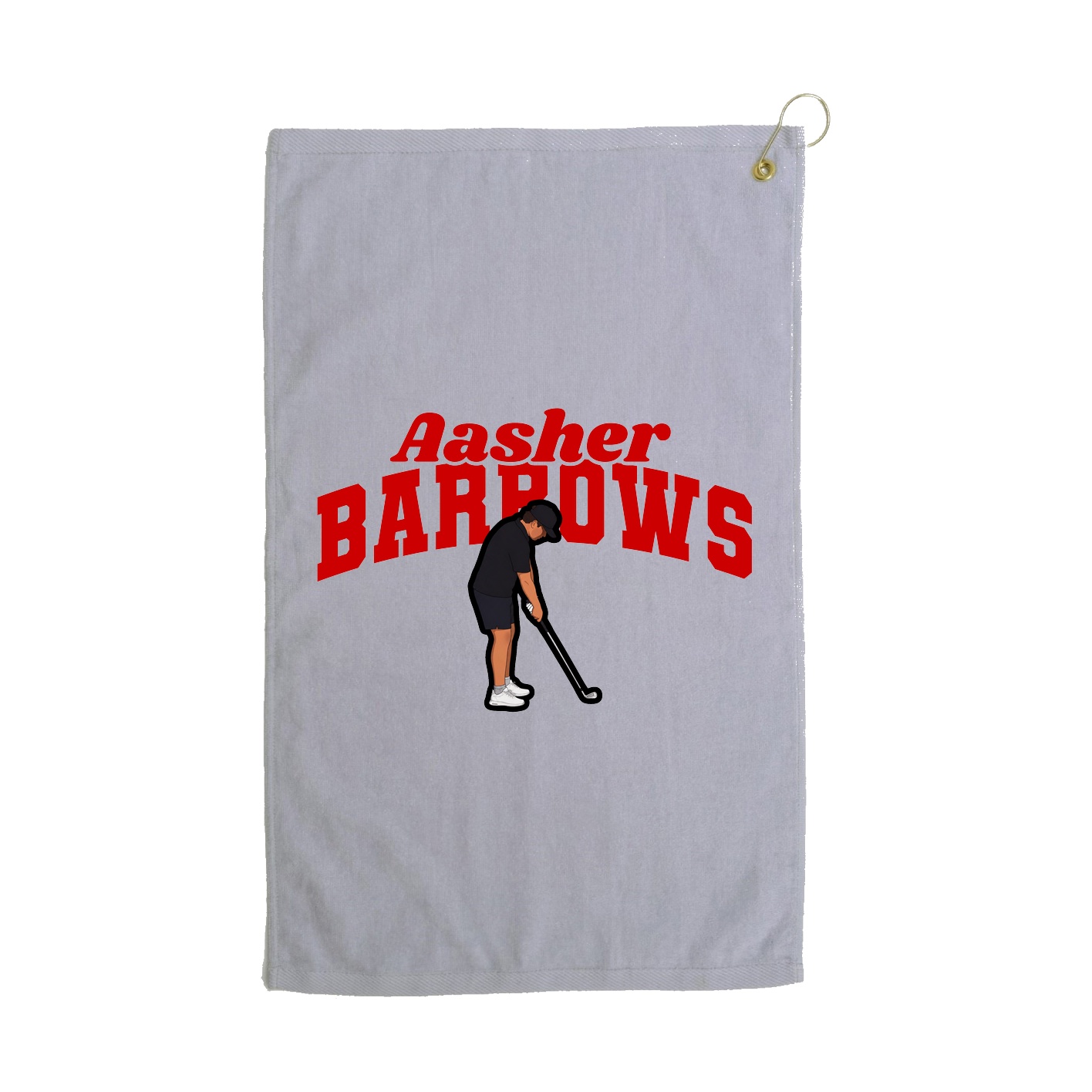 Golf Towel — Signature Arch in Grey
