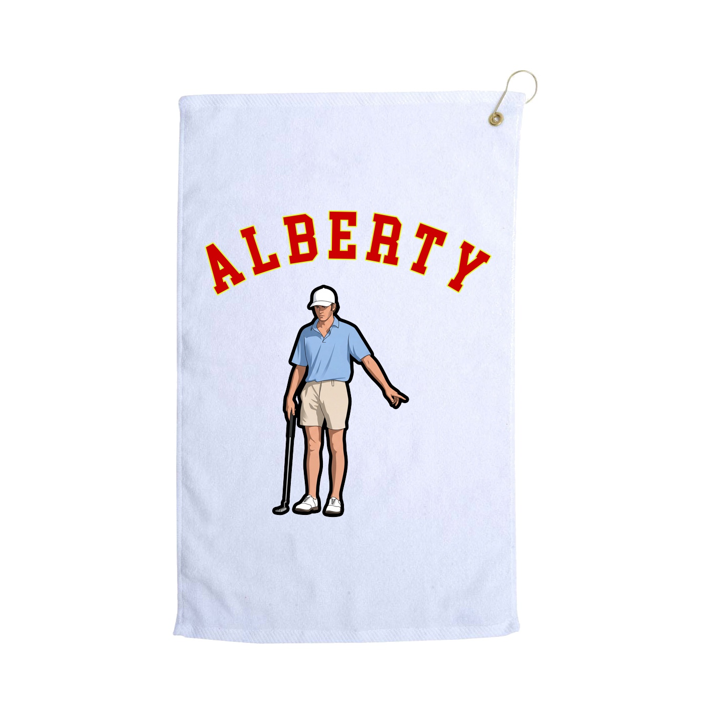 Golf Towel — Shirsey Arch in White