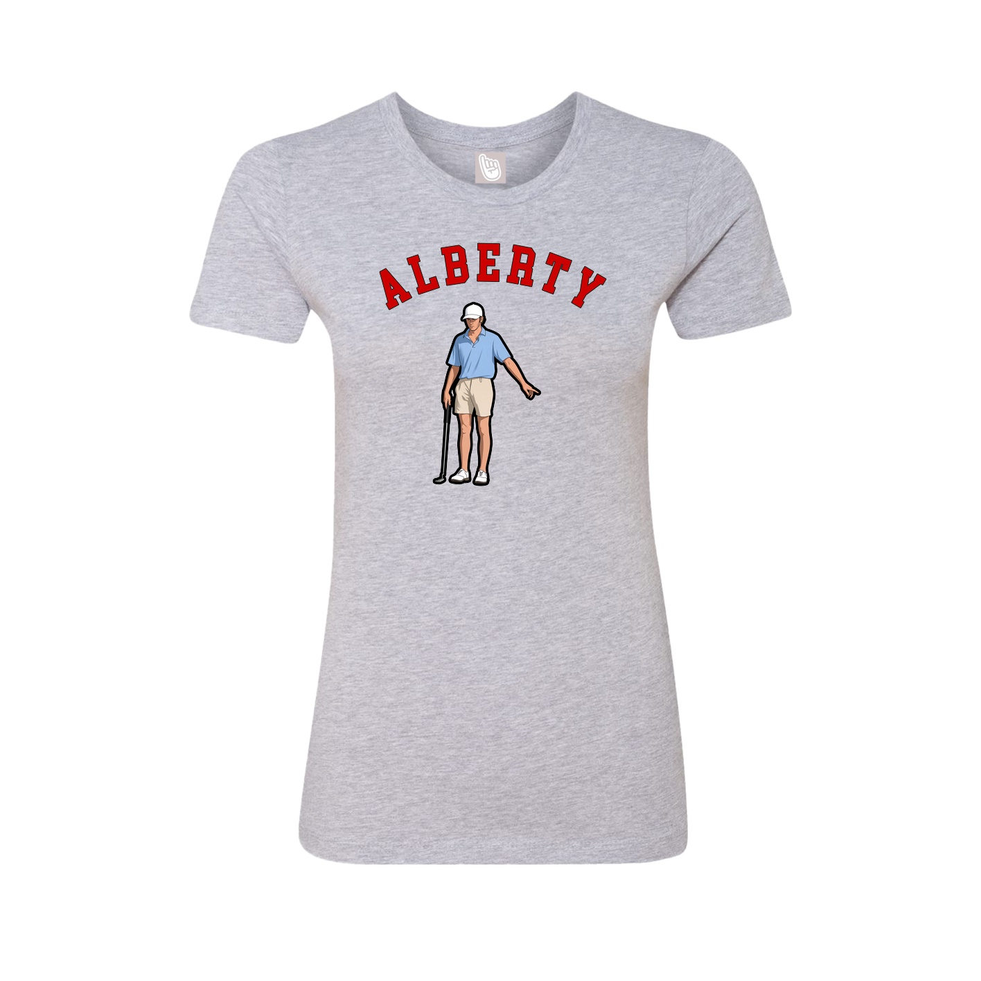 Fitted Women's Tee — Shirsey Arch in Grey