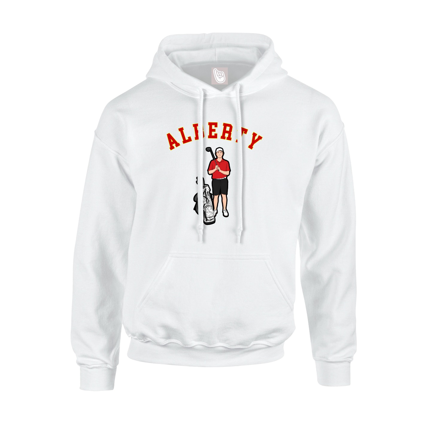 Hoodie — Shirsey Arch in White