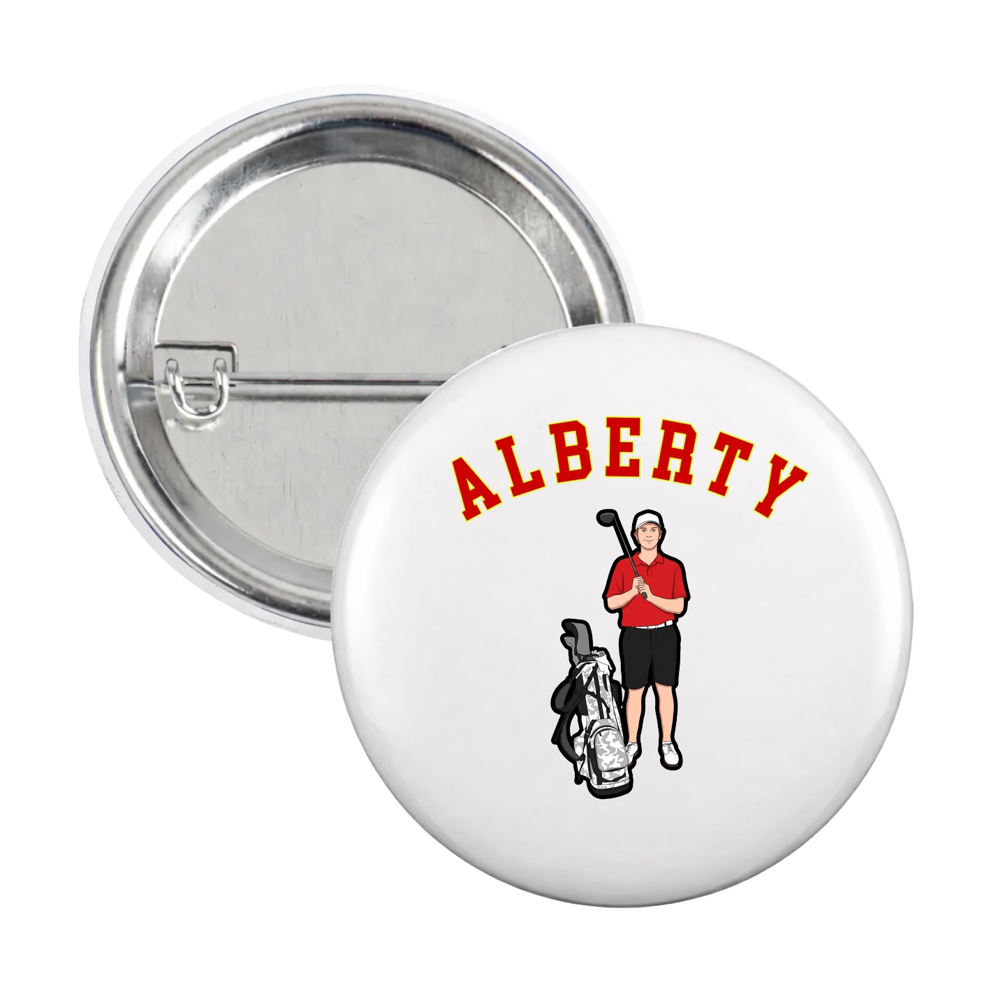 Game Day Button — Shirsey Arch in White