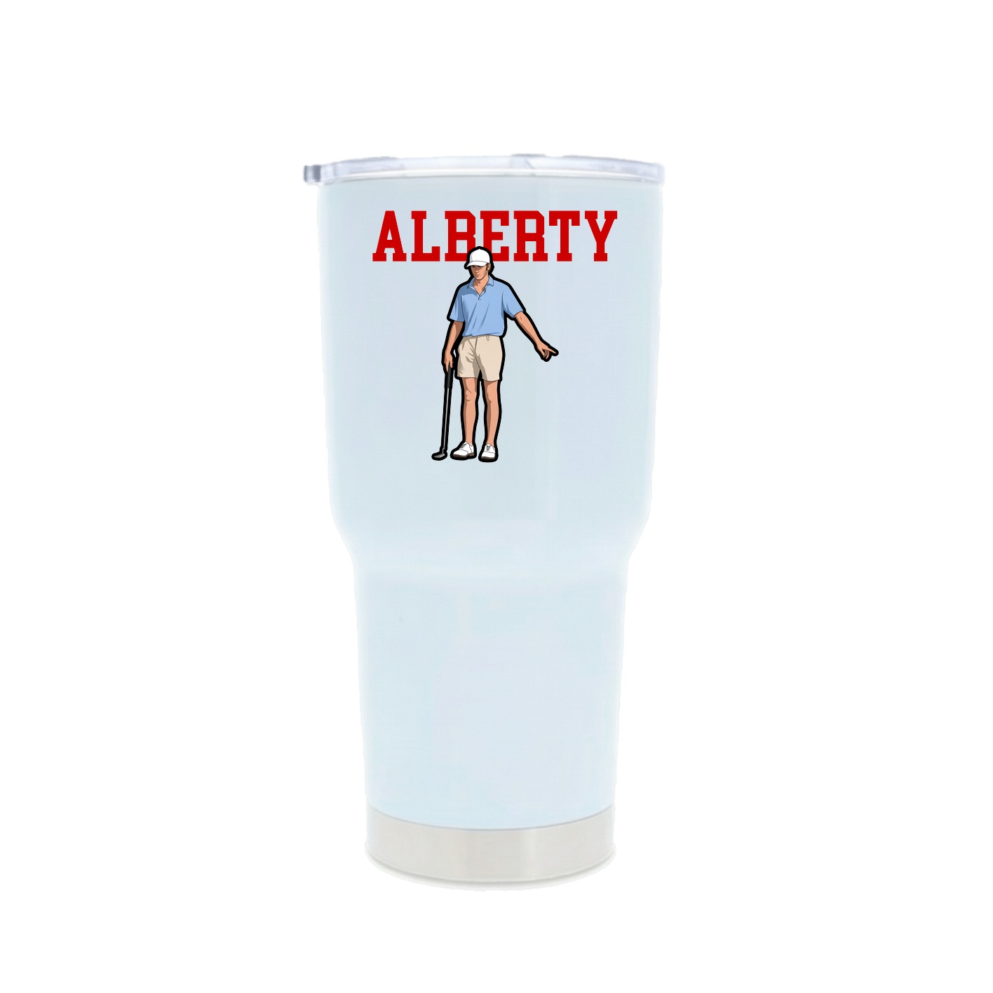 30oz Stainless Steel Tumbler — Shirsey in White