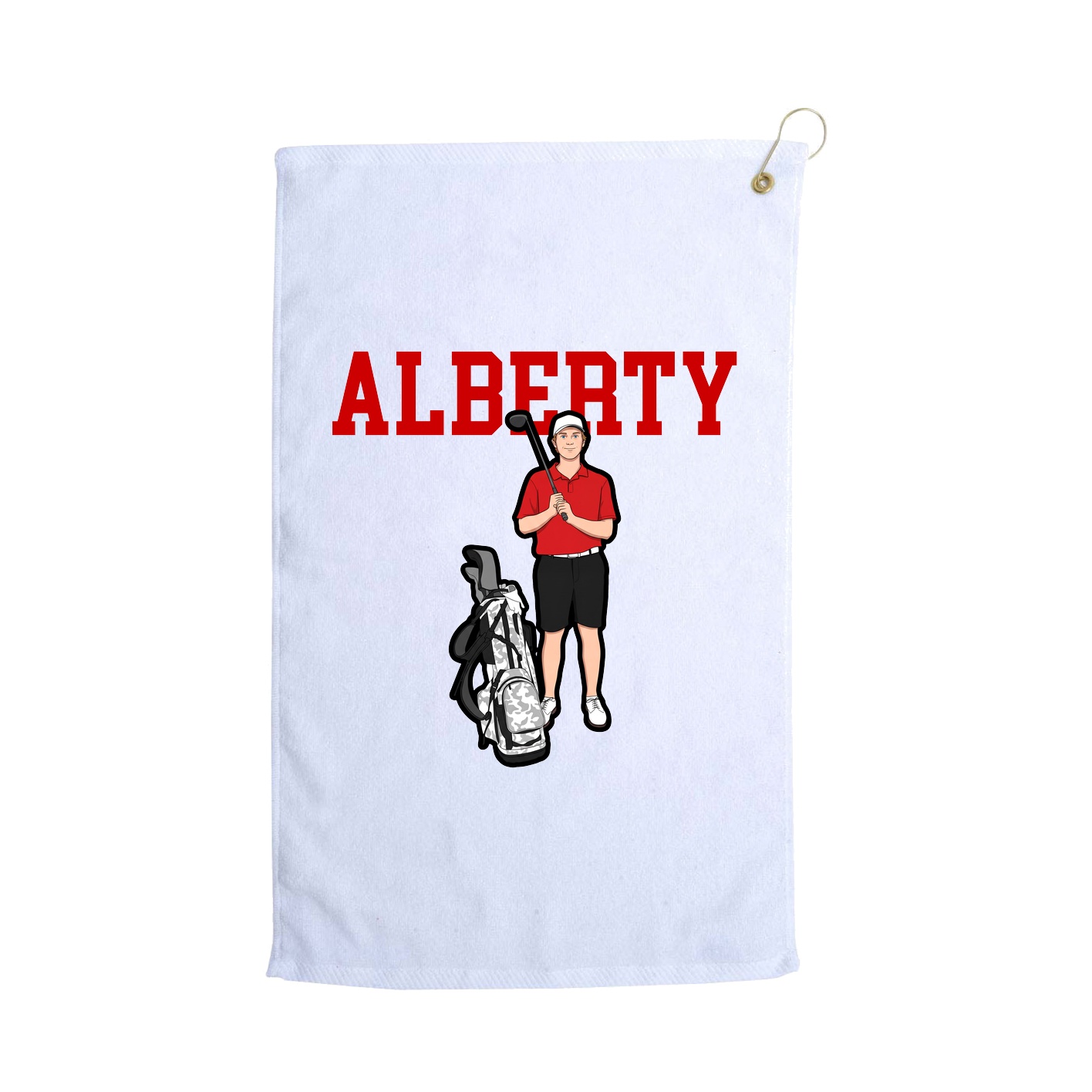 Golf Towel — Shirsey in White