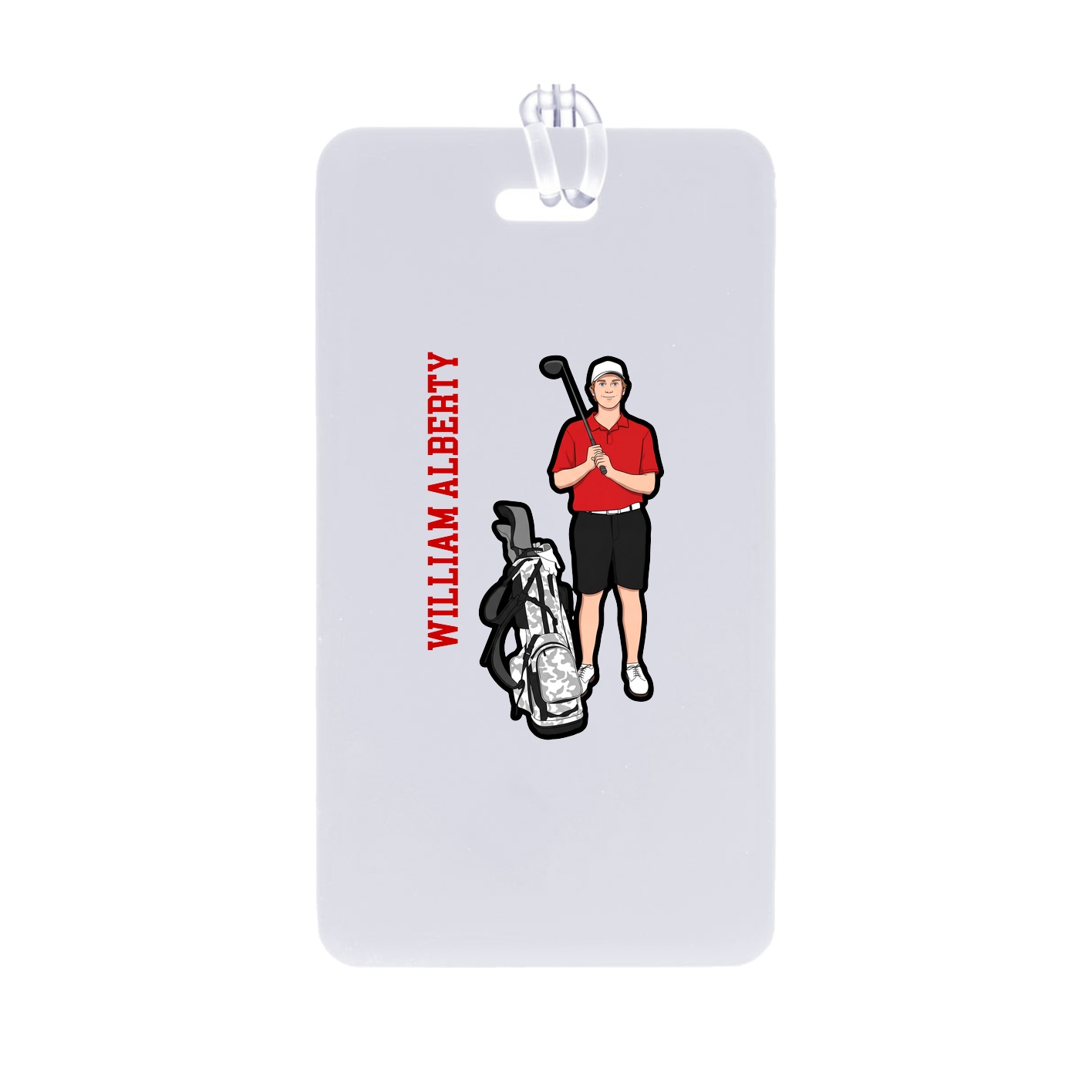 Bag Tag — Name Vertical in Classic