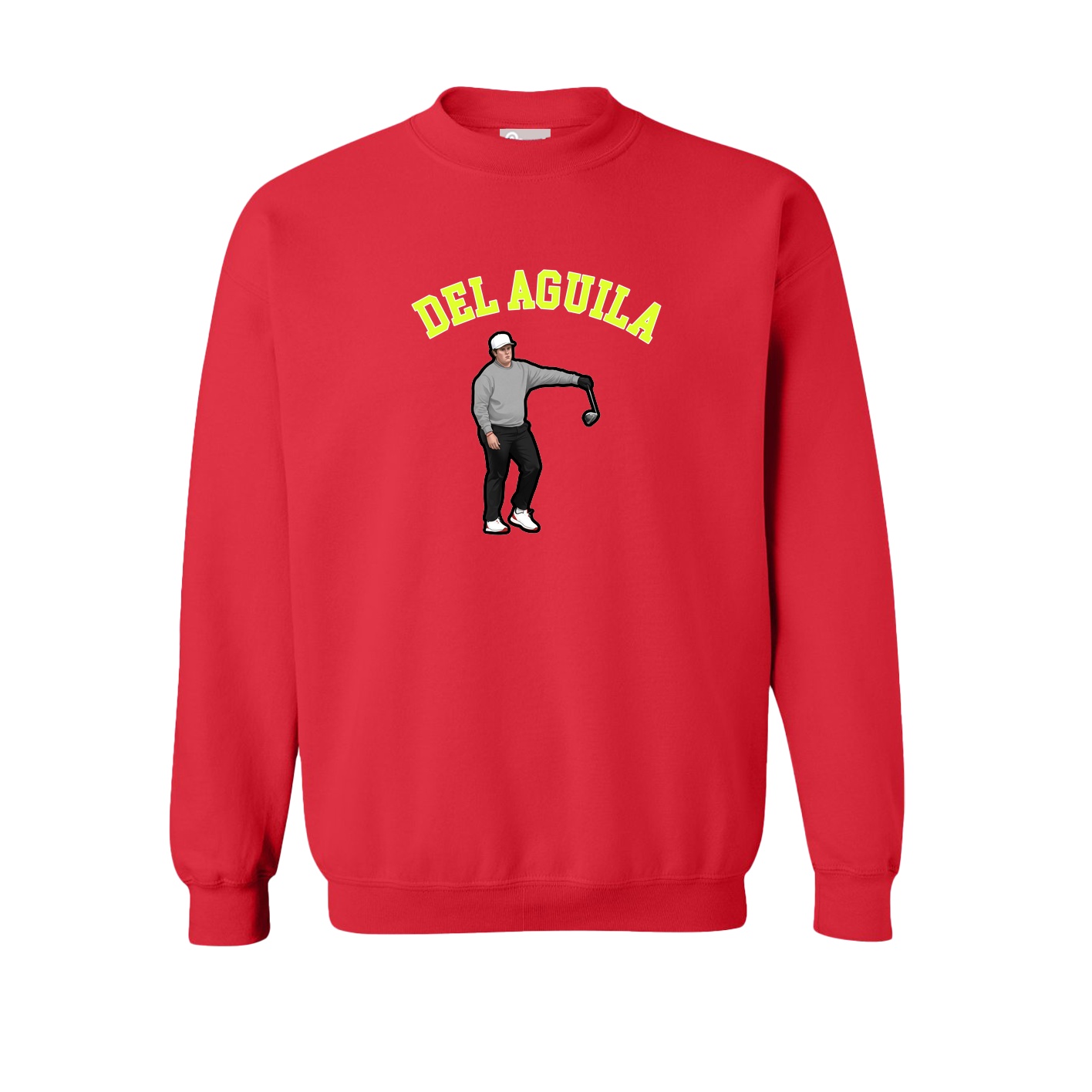 Fleece Crew — Shirsey Arch in Red