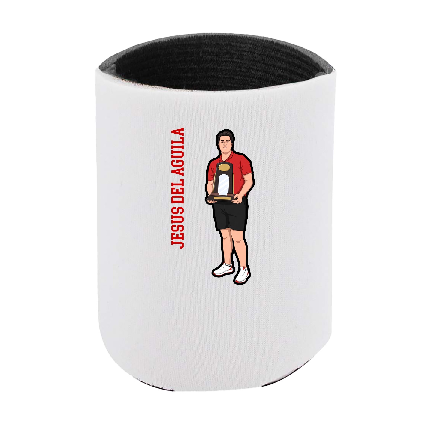 Can Holder — Name Vertical in White