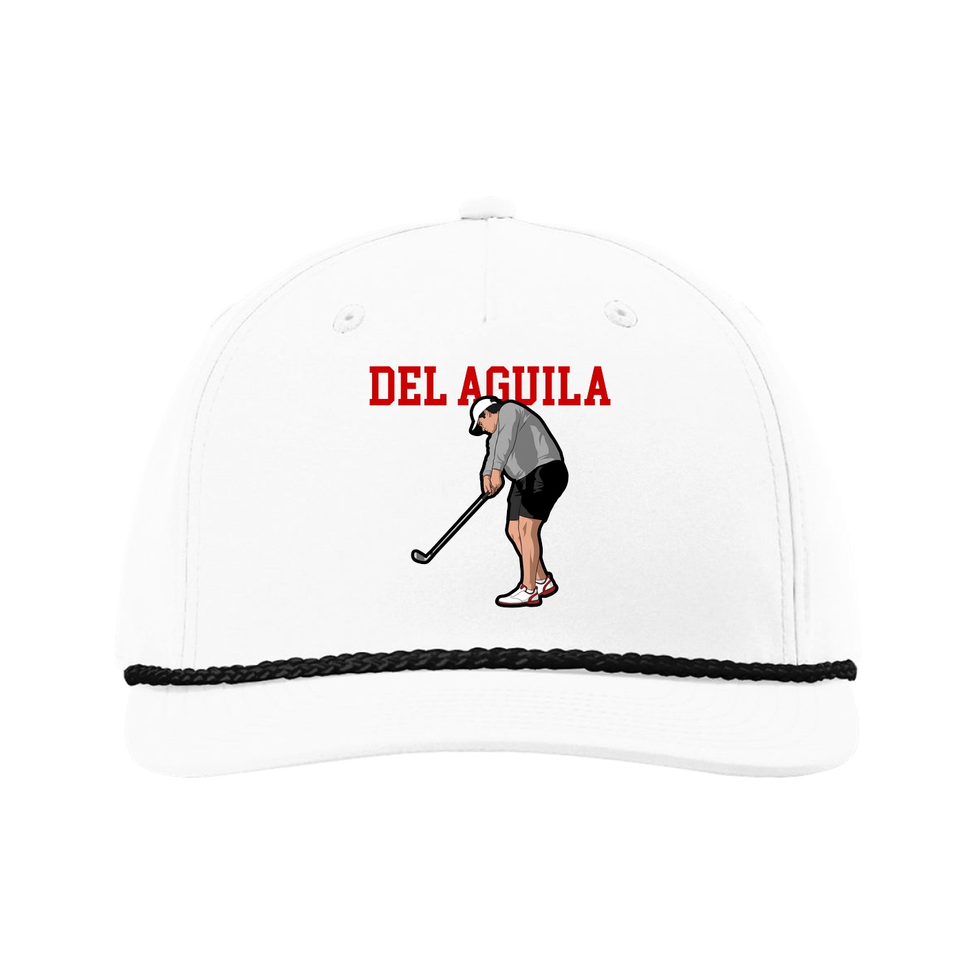 Five-Panel Classic Rope Cap — Shirsey in White