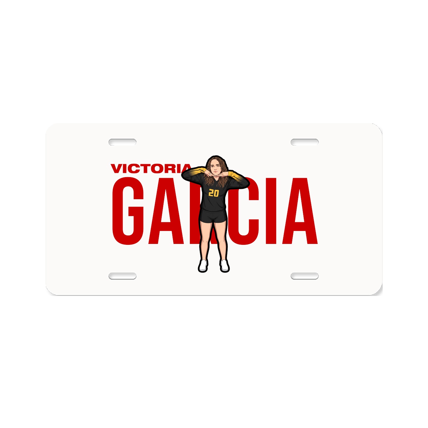 License Plate — Player Name in Classic