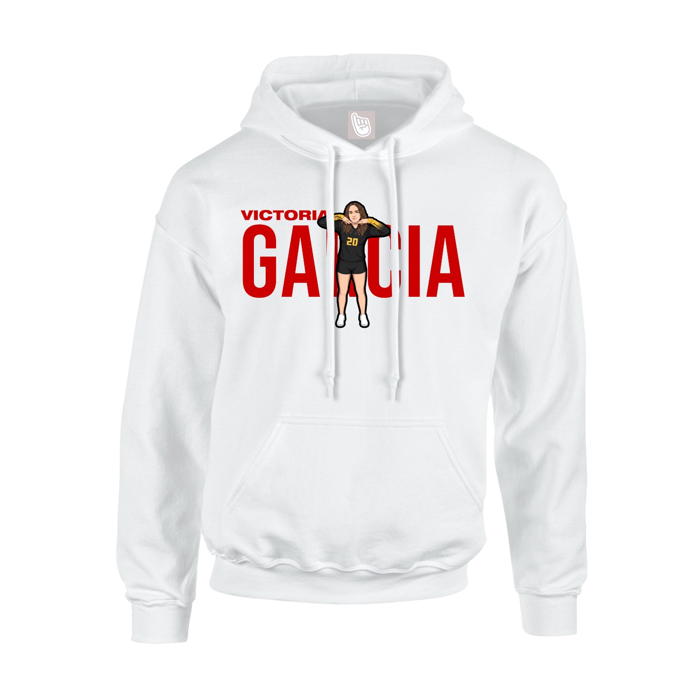 Hoodie — Player Name in White