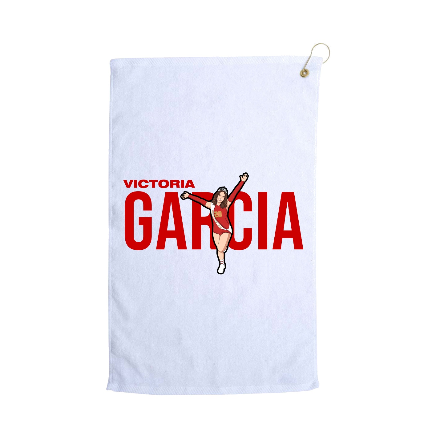 Golf Towel — Player Name in White