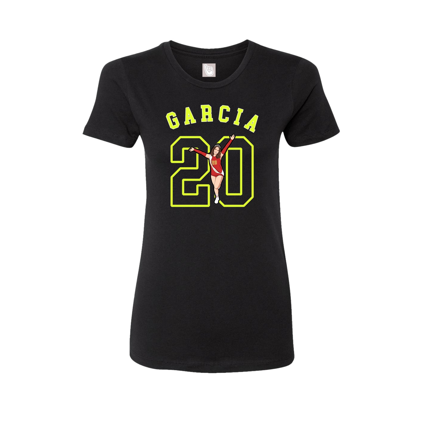 Fitted Women's Tee — Shirsey Arch in Black