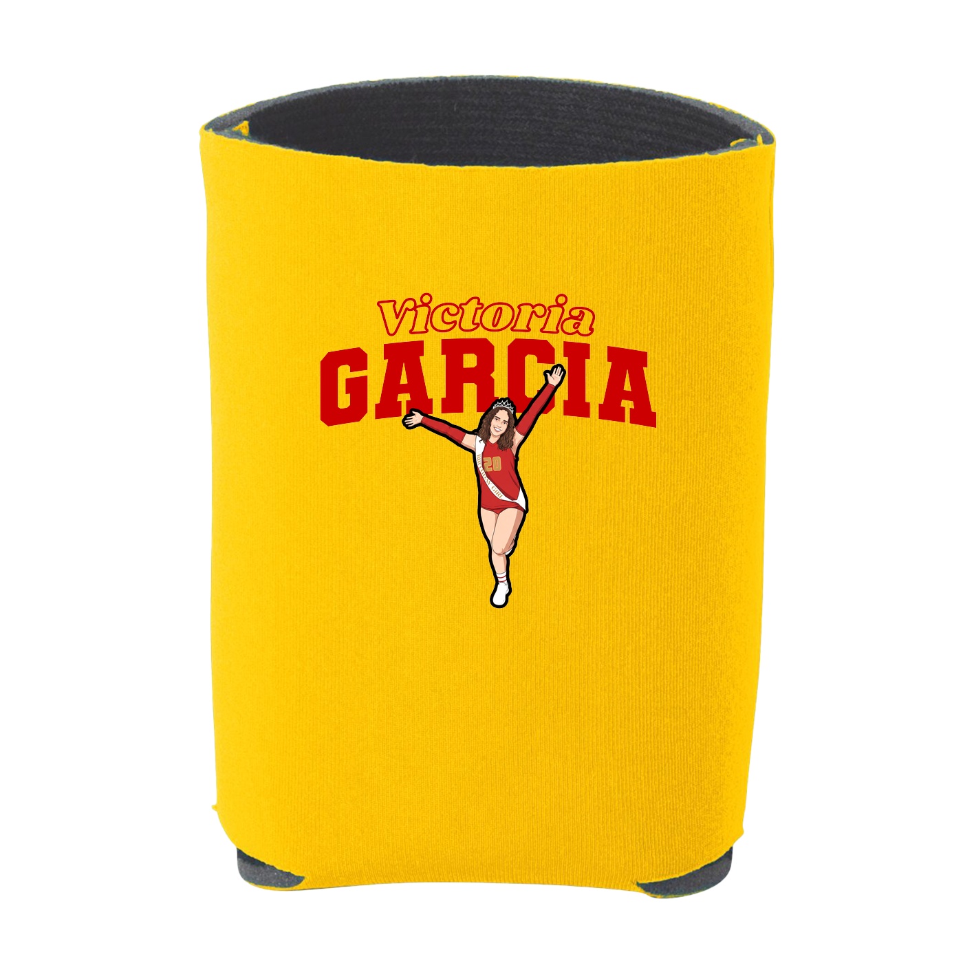 Can Holder — Name Arch in Yellow