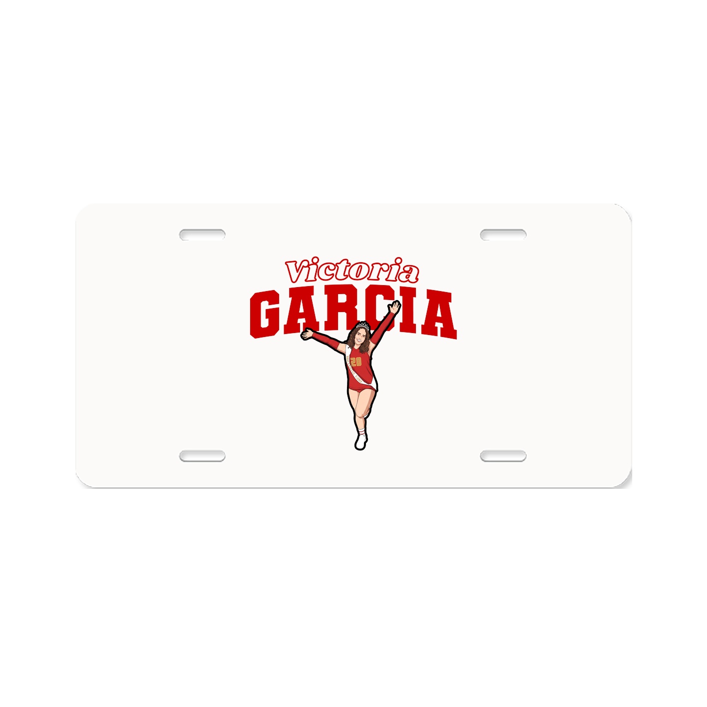 License Plate — Name Arch in Classic