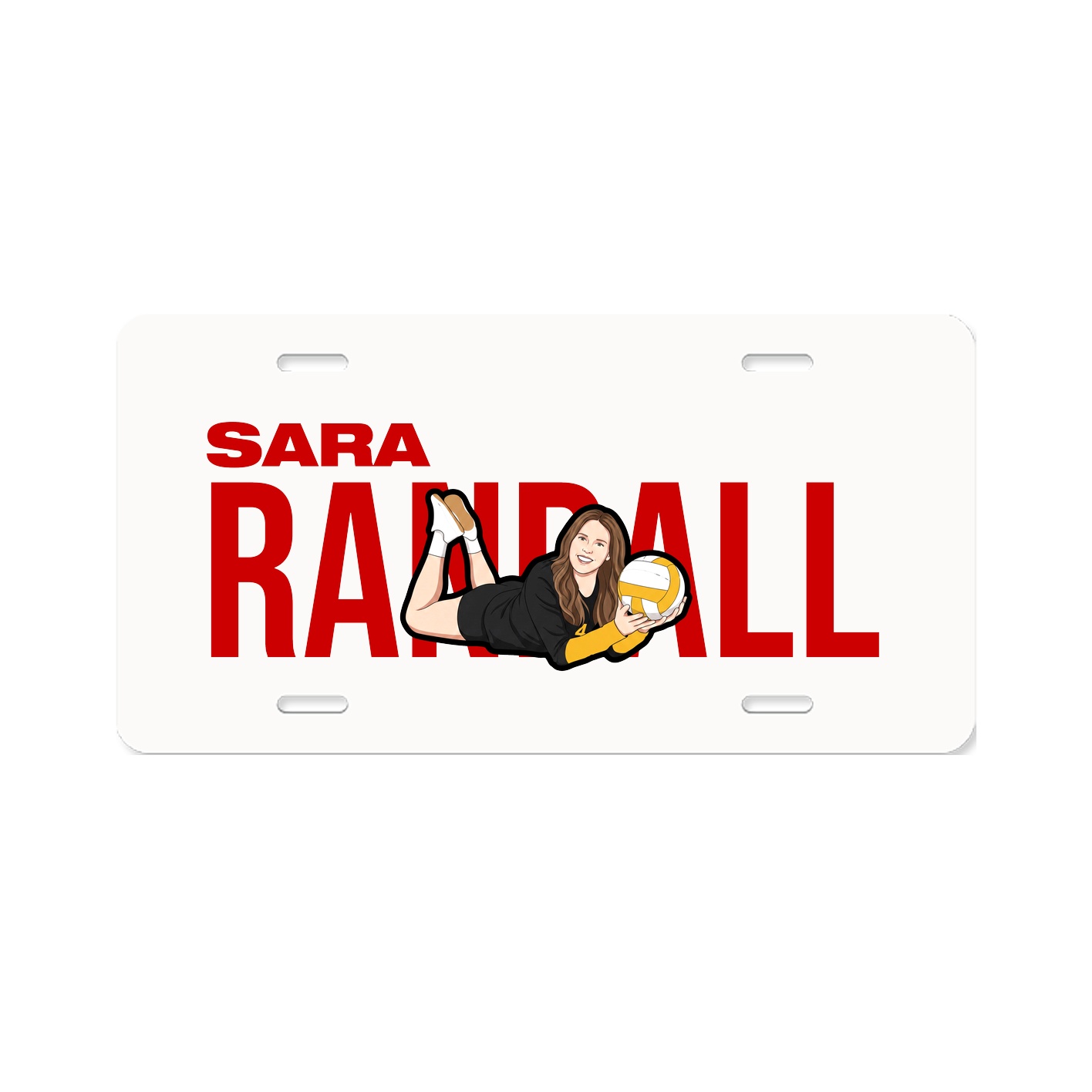 License Plate — Player Name in Classic