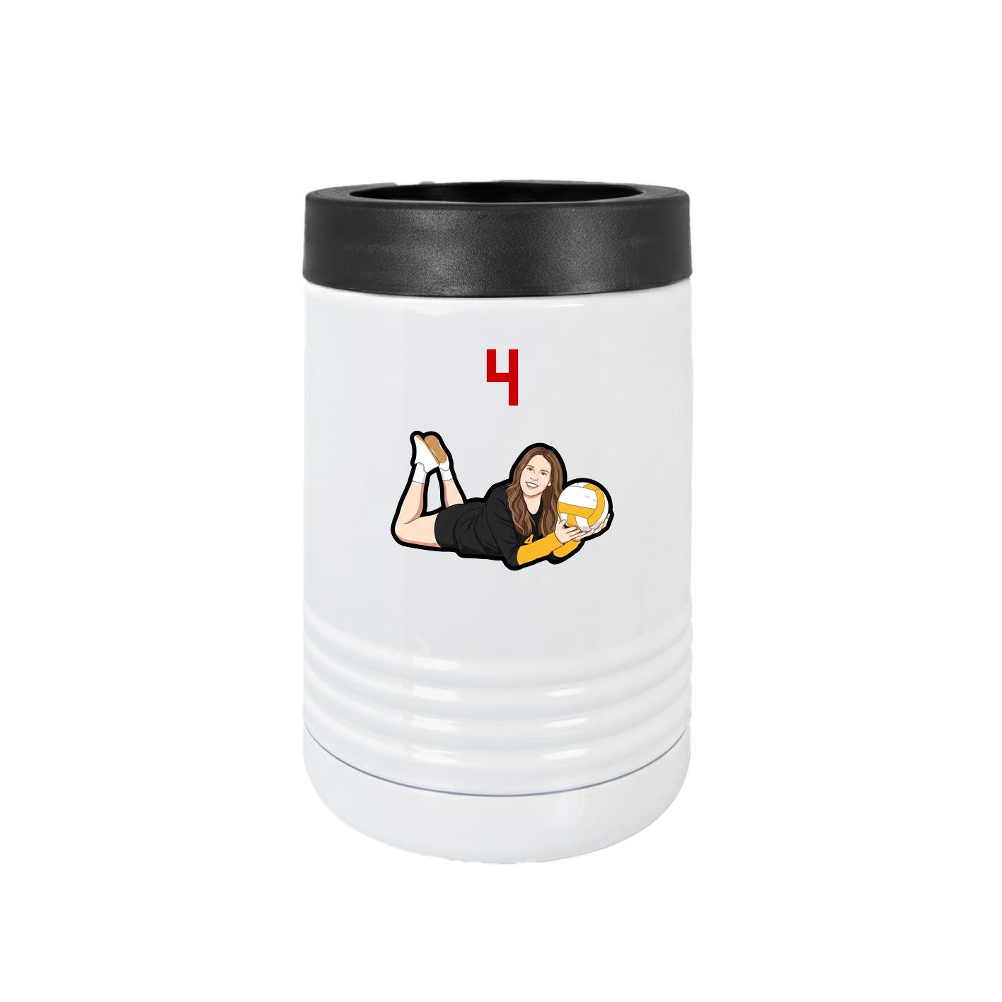 Beverage Holder — Number Top in White
