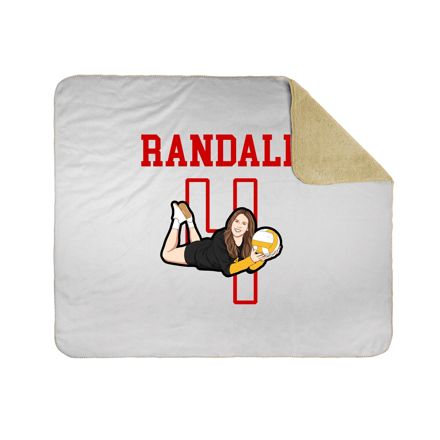 Throw Blanket — Shirsey in White
