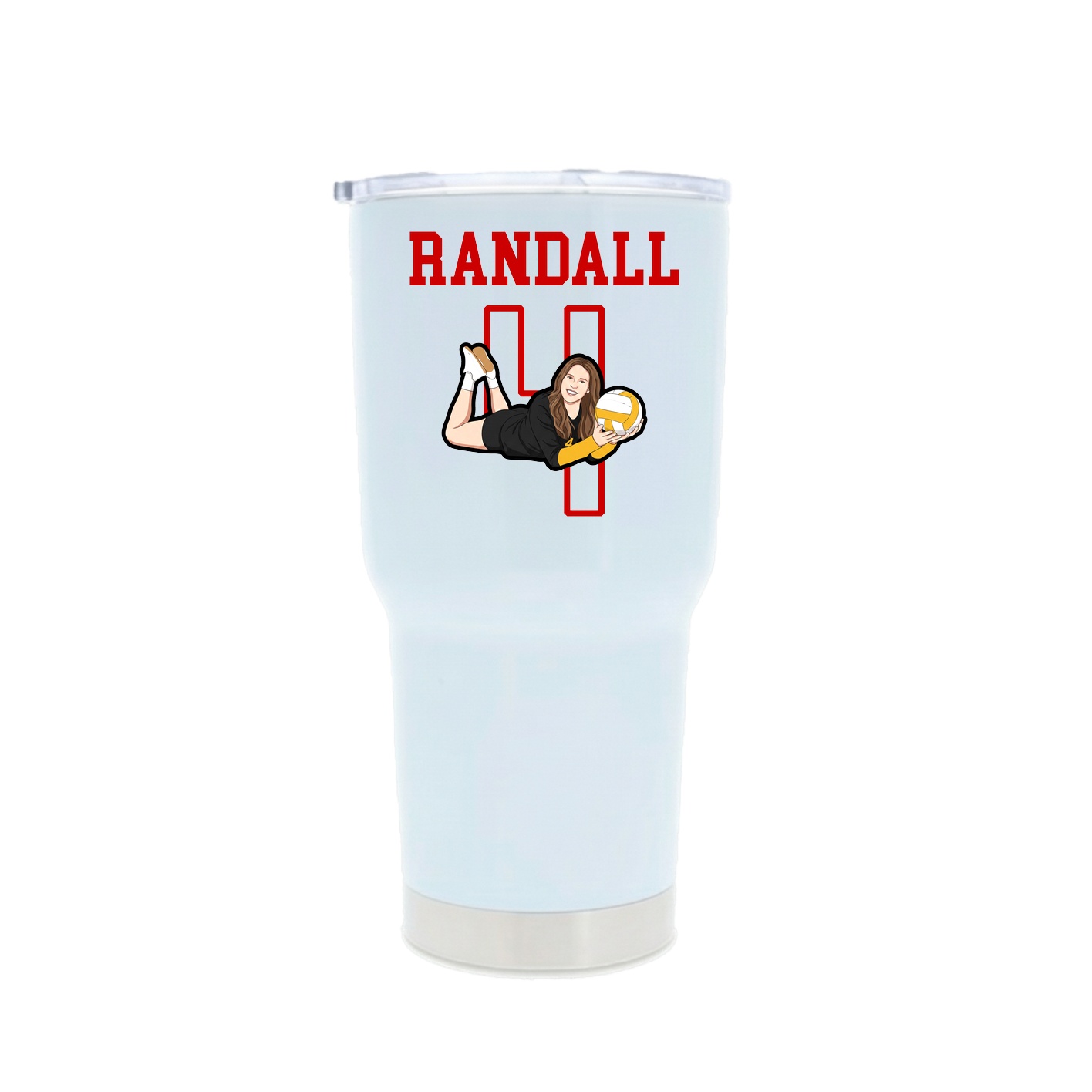 30oz Stainless Steel Tumbler — Shirsey in White