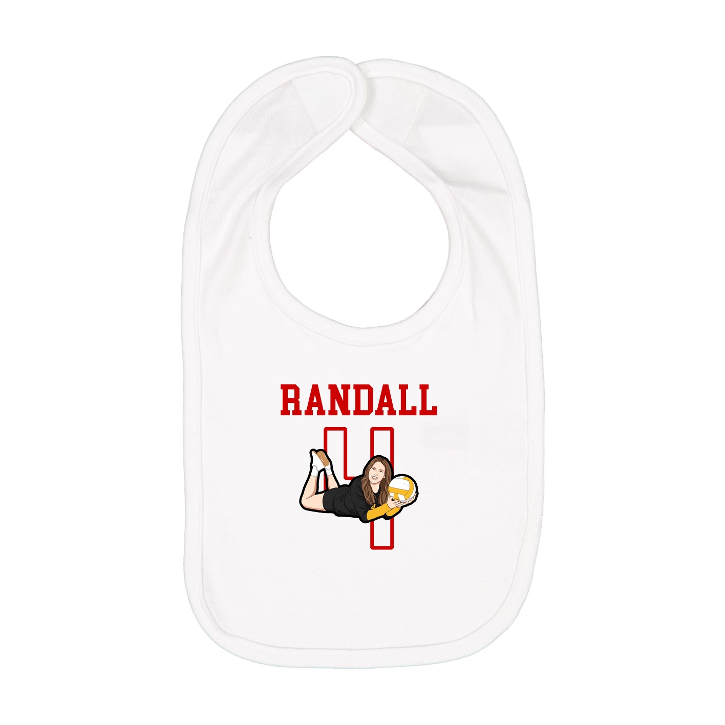 Infant Bib — Shirsey in White