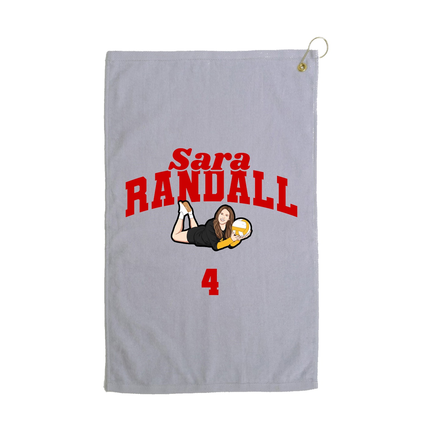 Golf Towel — Signature Arch in Grey