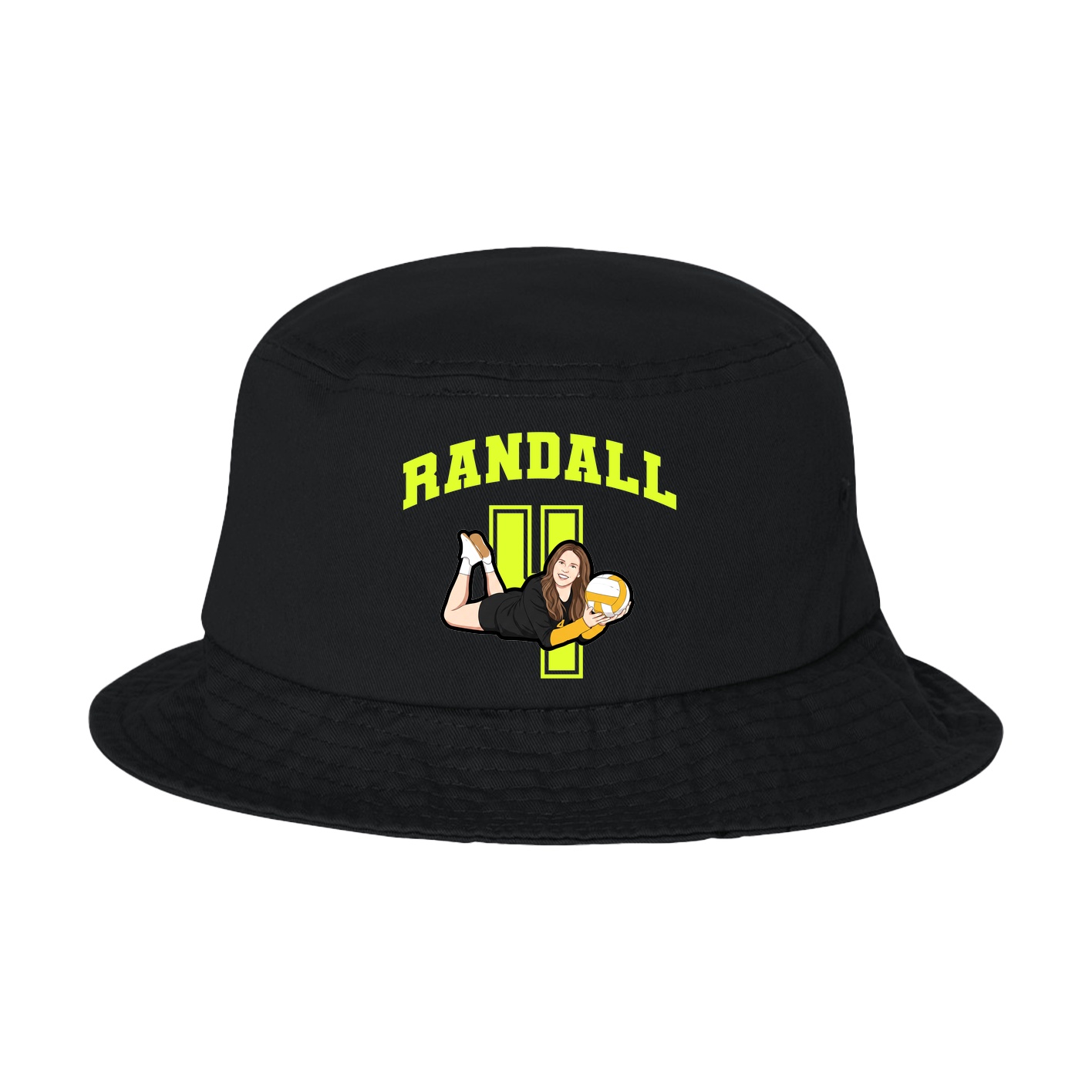 Bucket Cap — Number in Black