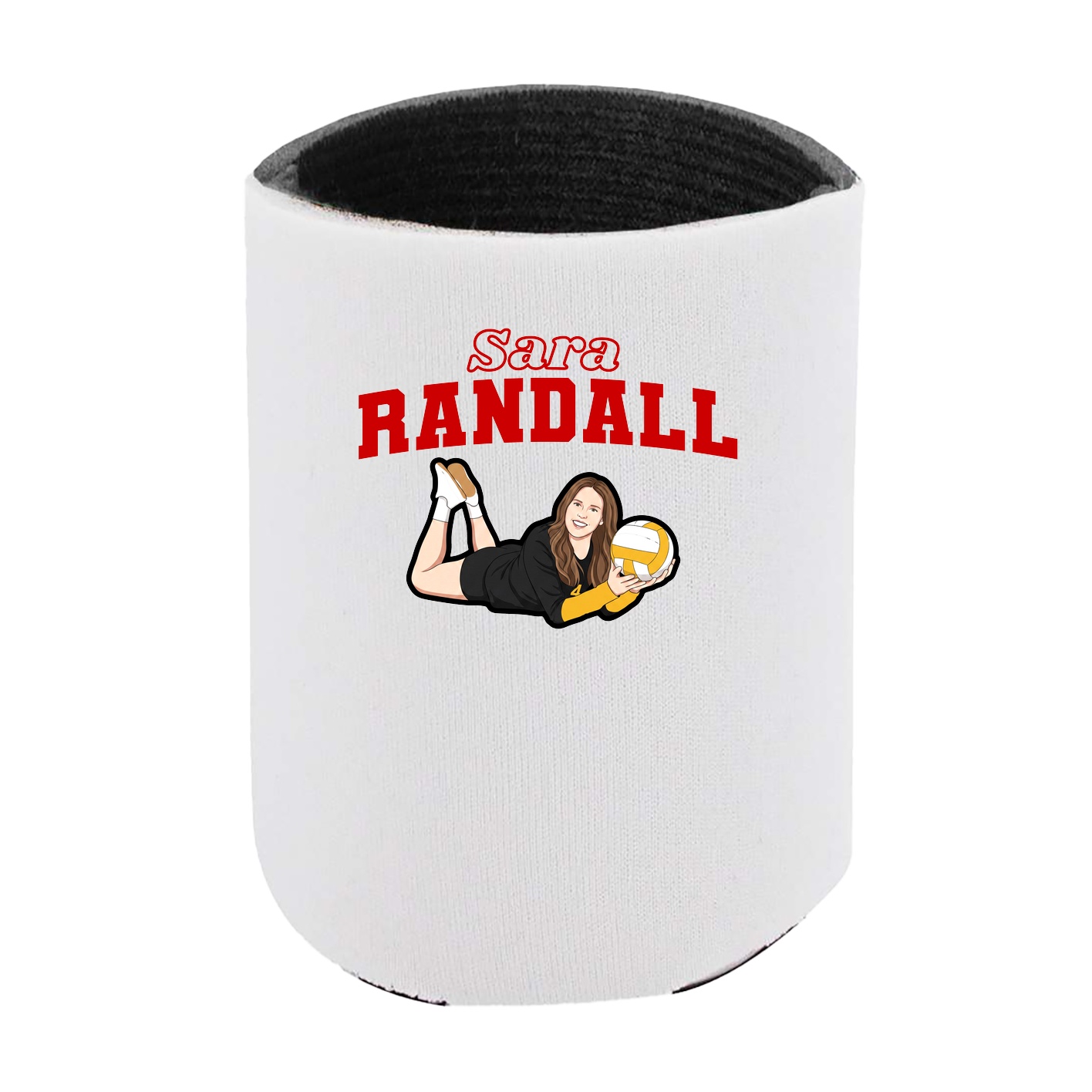 Can Holder — Name Arch in White