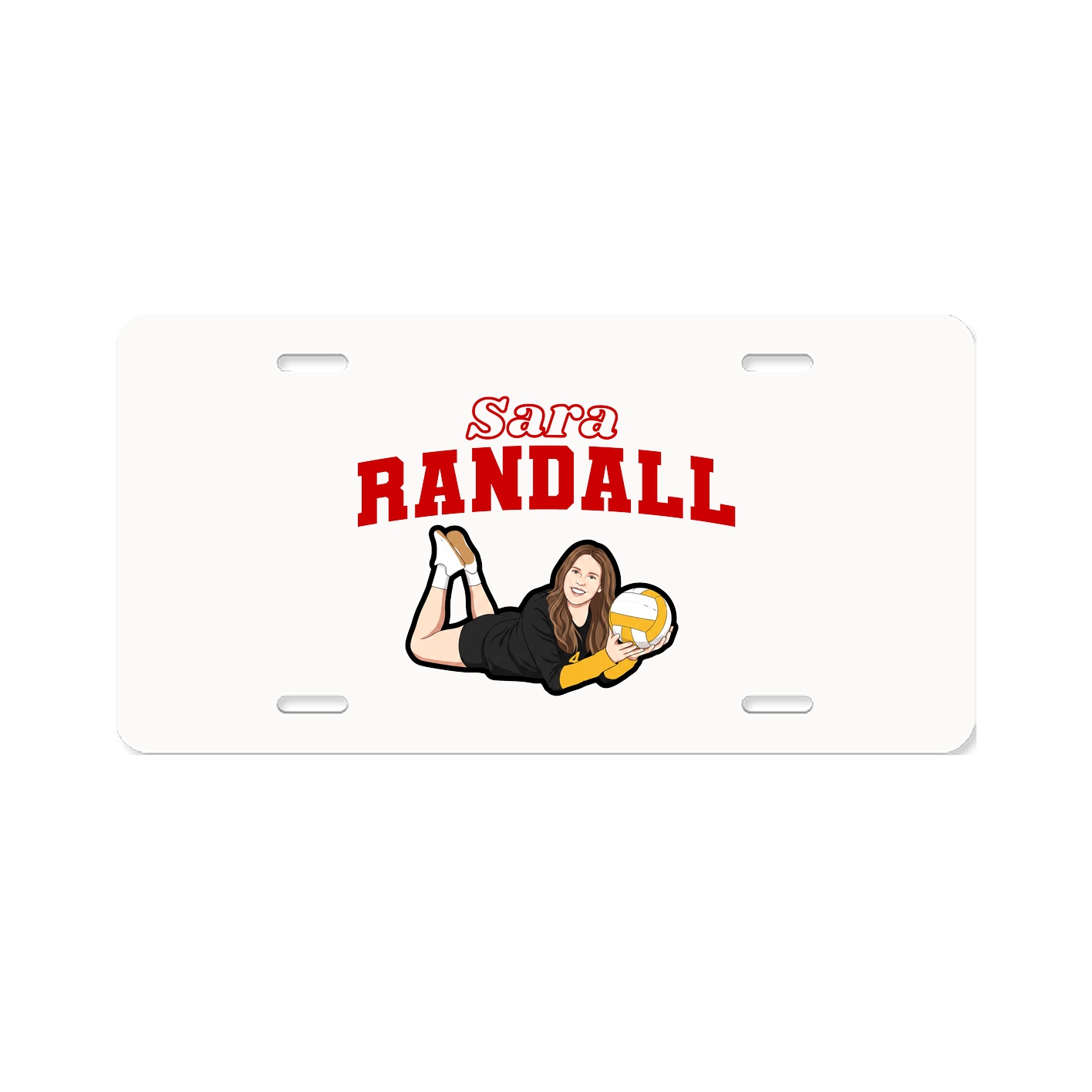 License Plate — Name Arch in Classic