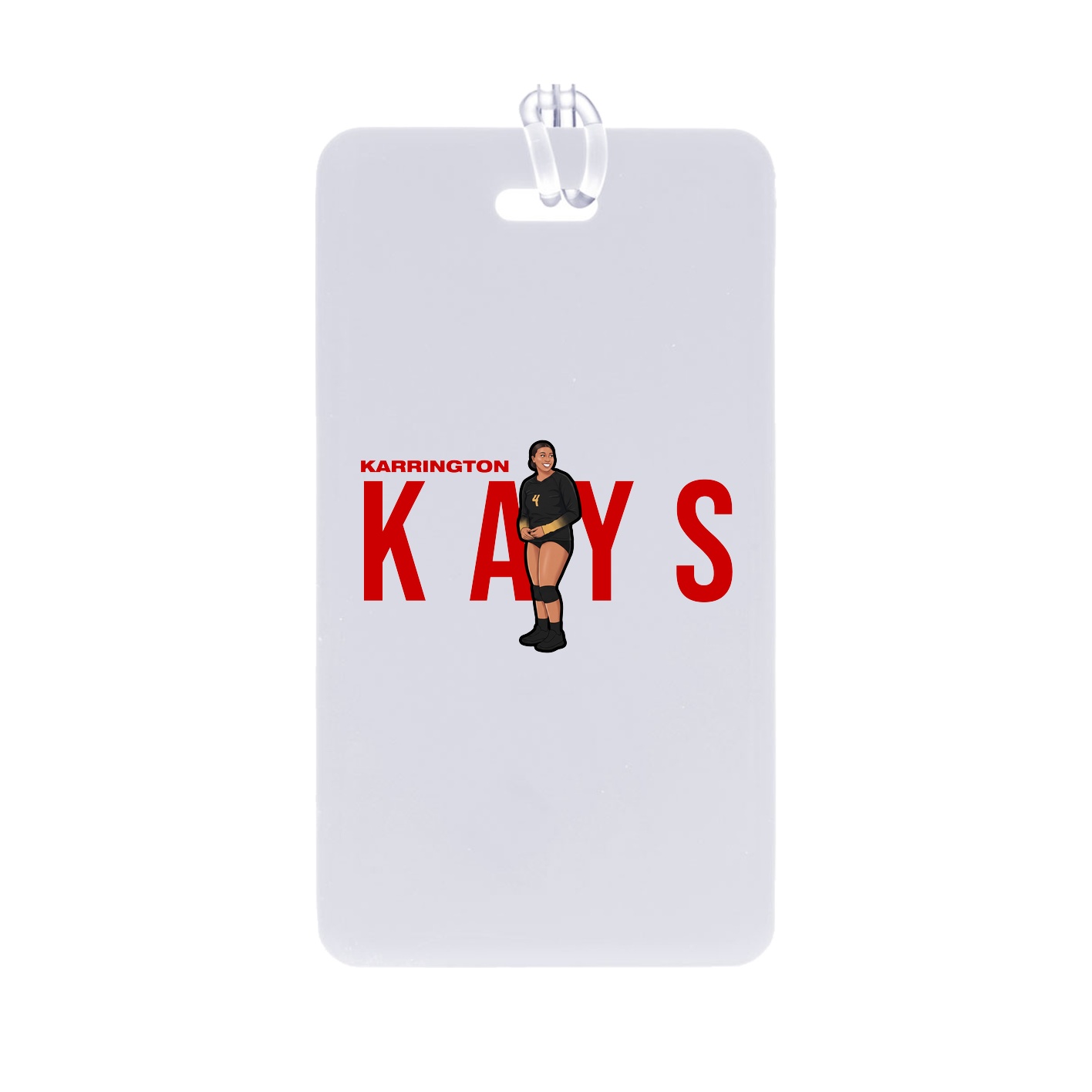 Bag Tag — Player Name in Classic
