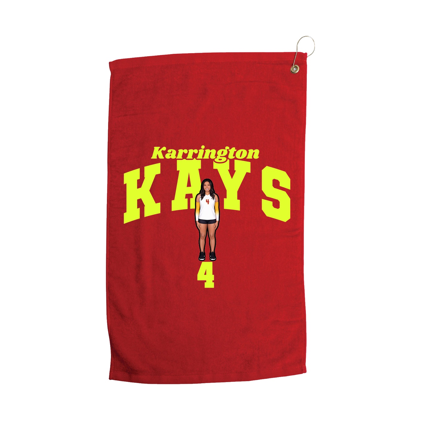 Golf Towel — Signature Arch in Red