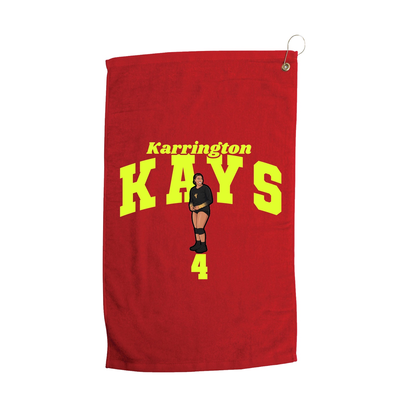 Golf Towel — Signature Arch in Red