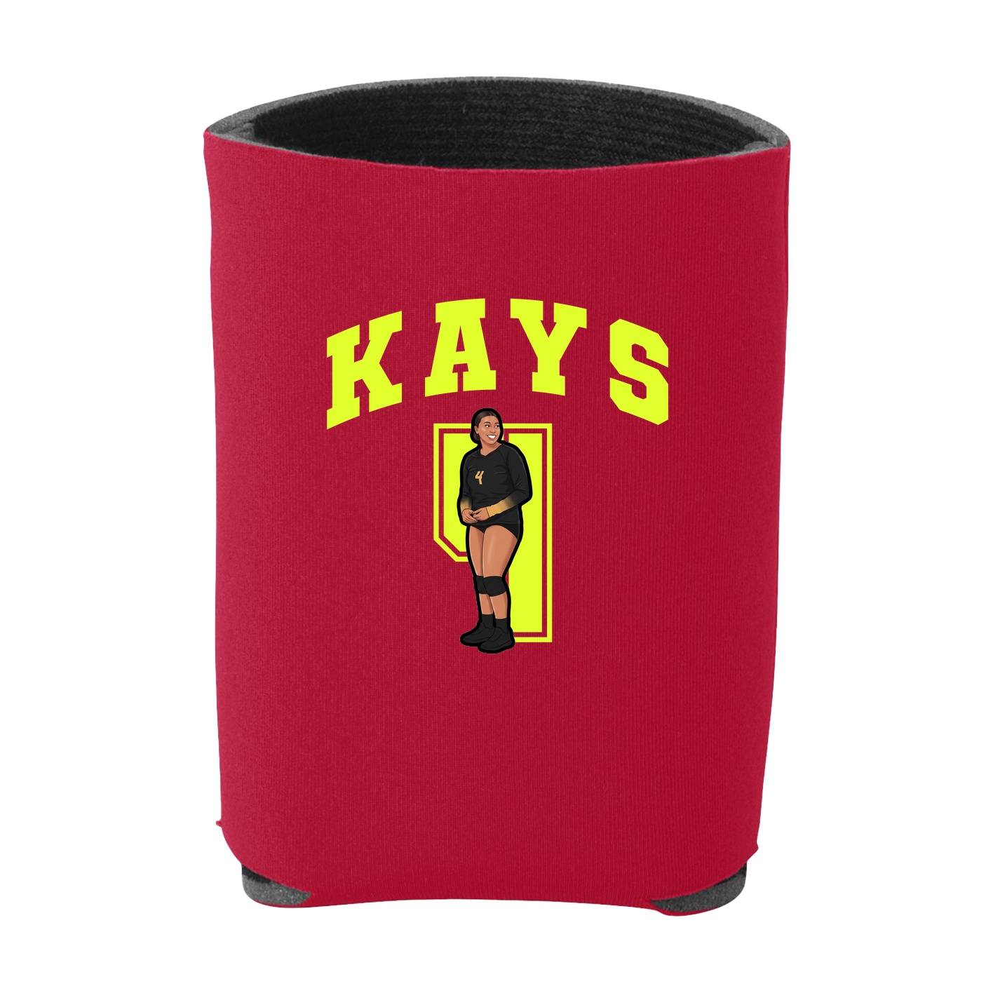 Can Holder — Number in Red