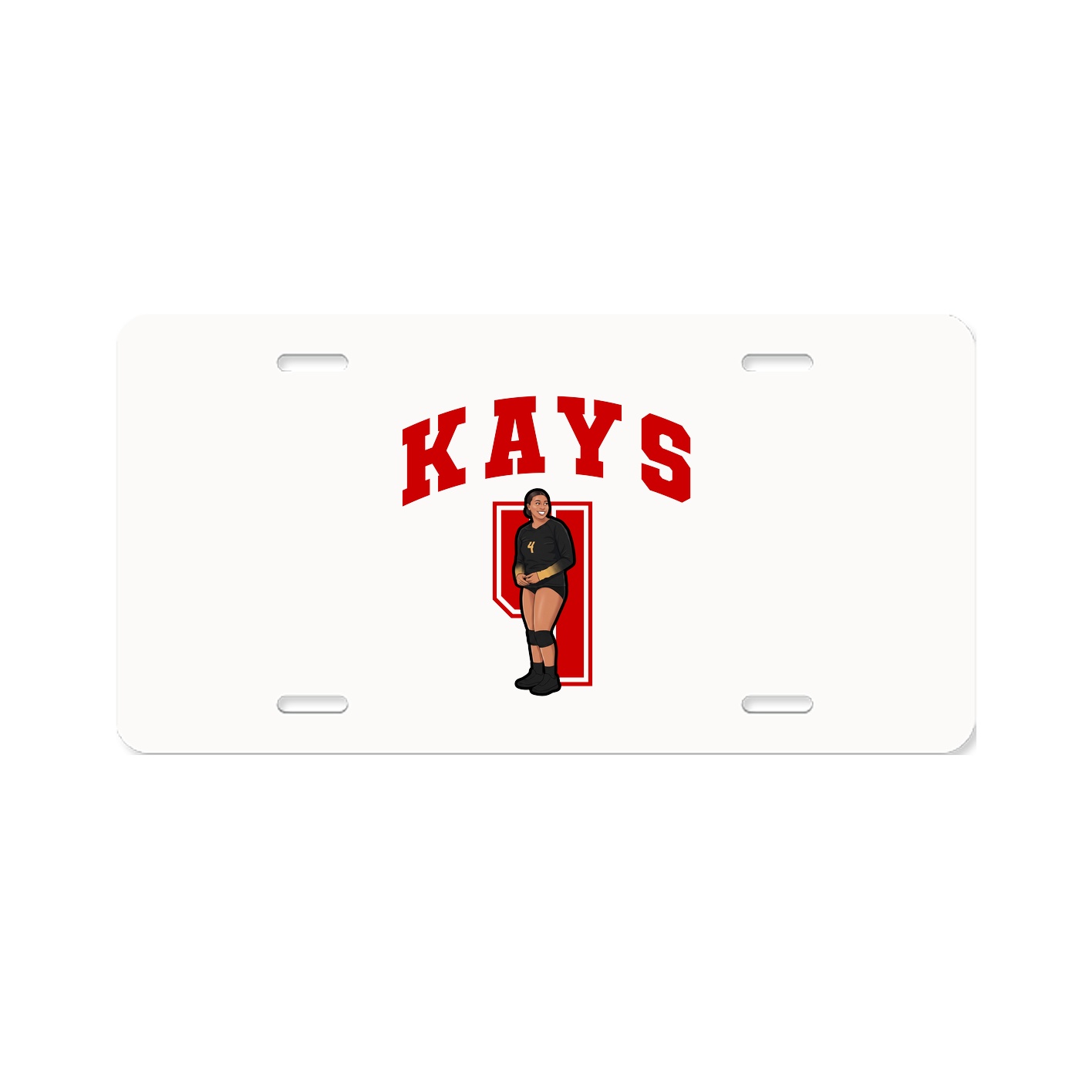 License Plate — Number in Classic