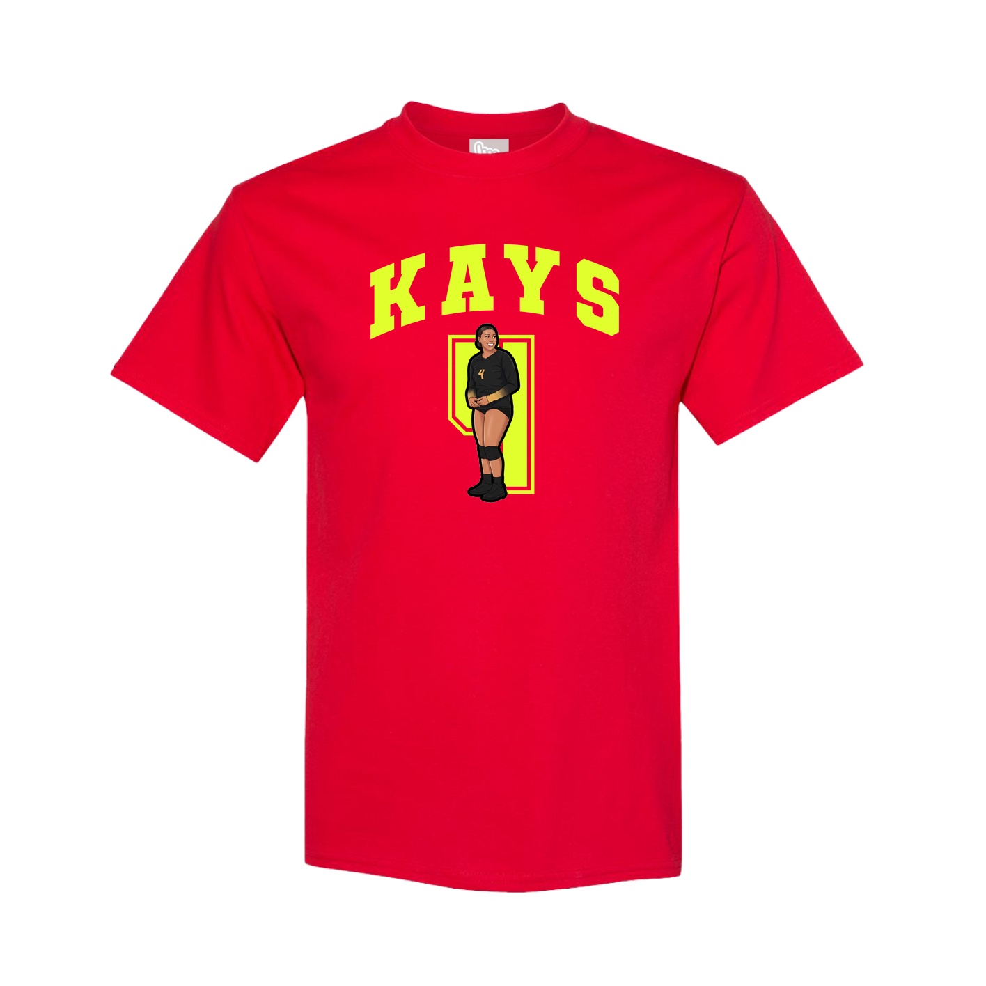 Youth Tee — Number in Red