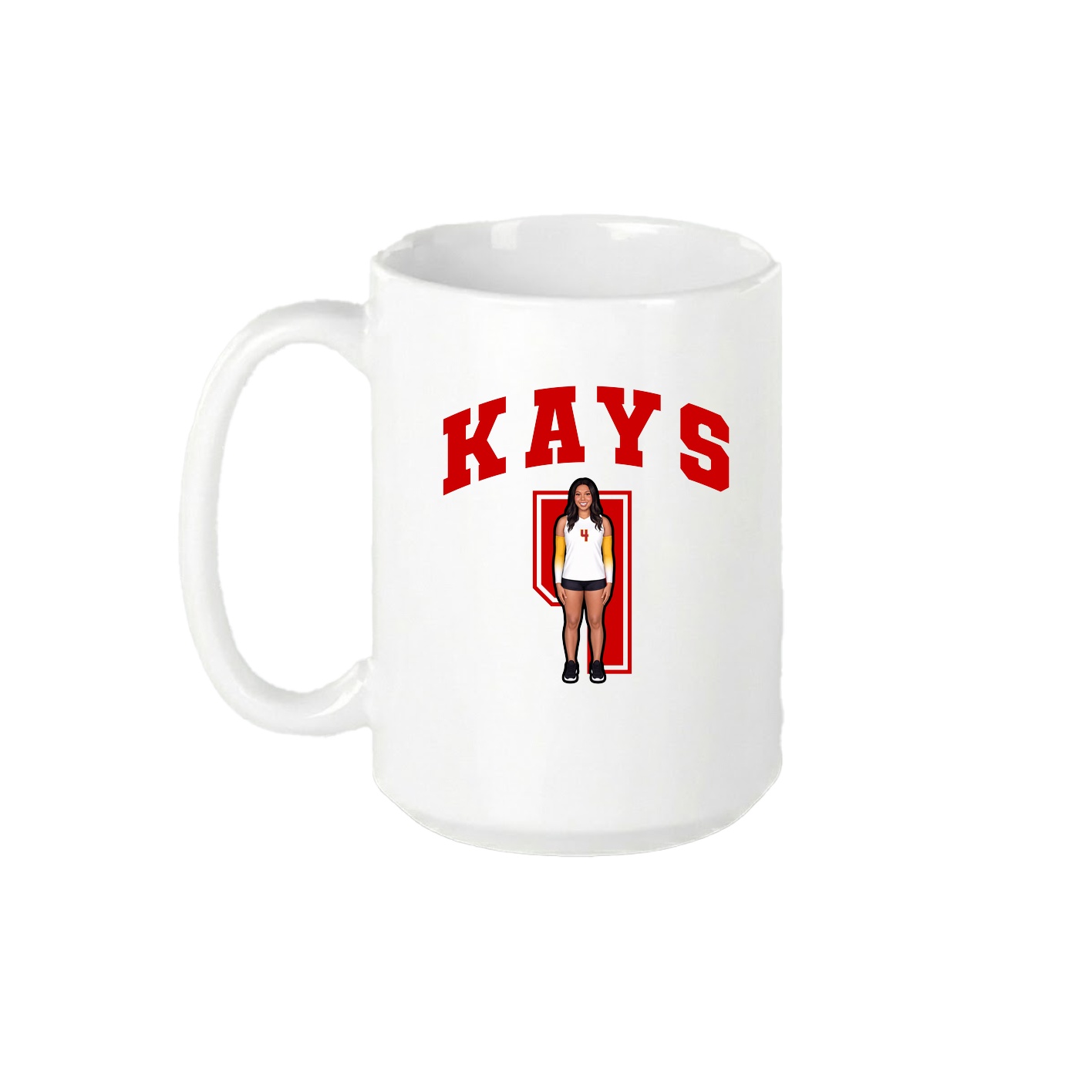 15oz Coffee Mug — Number in White