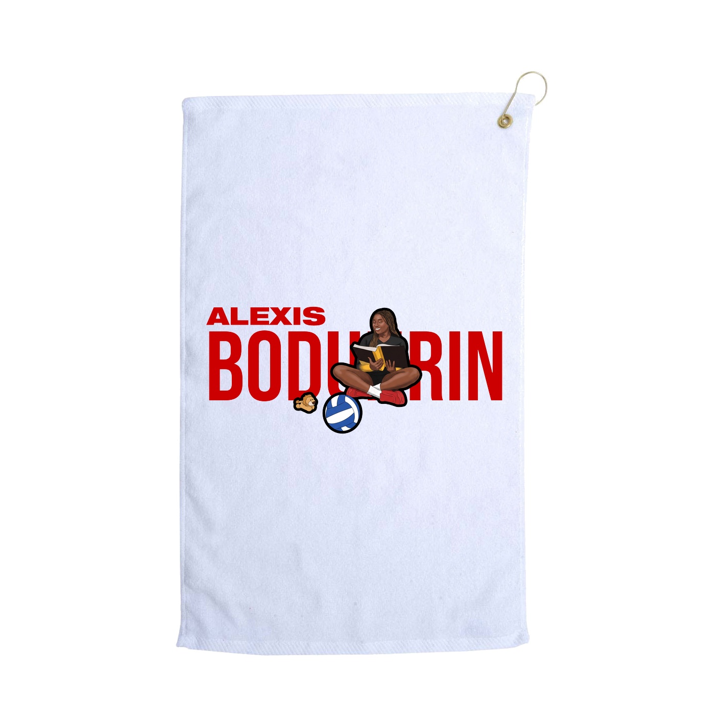 Golf Towel — Player Name in White