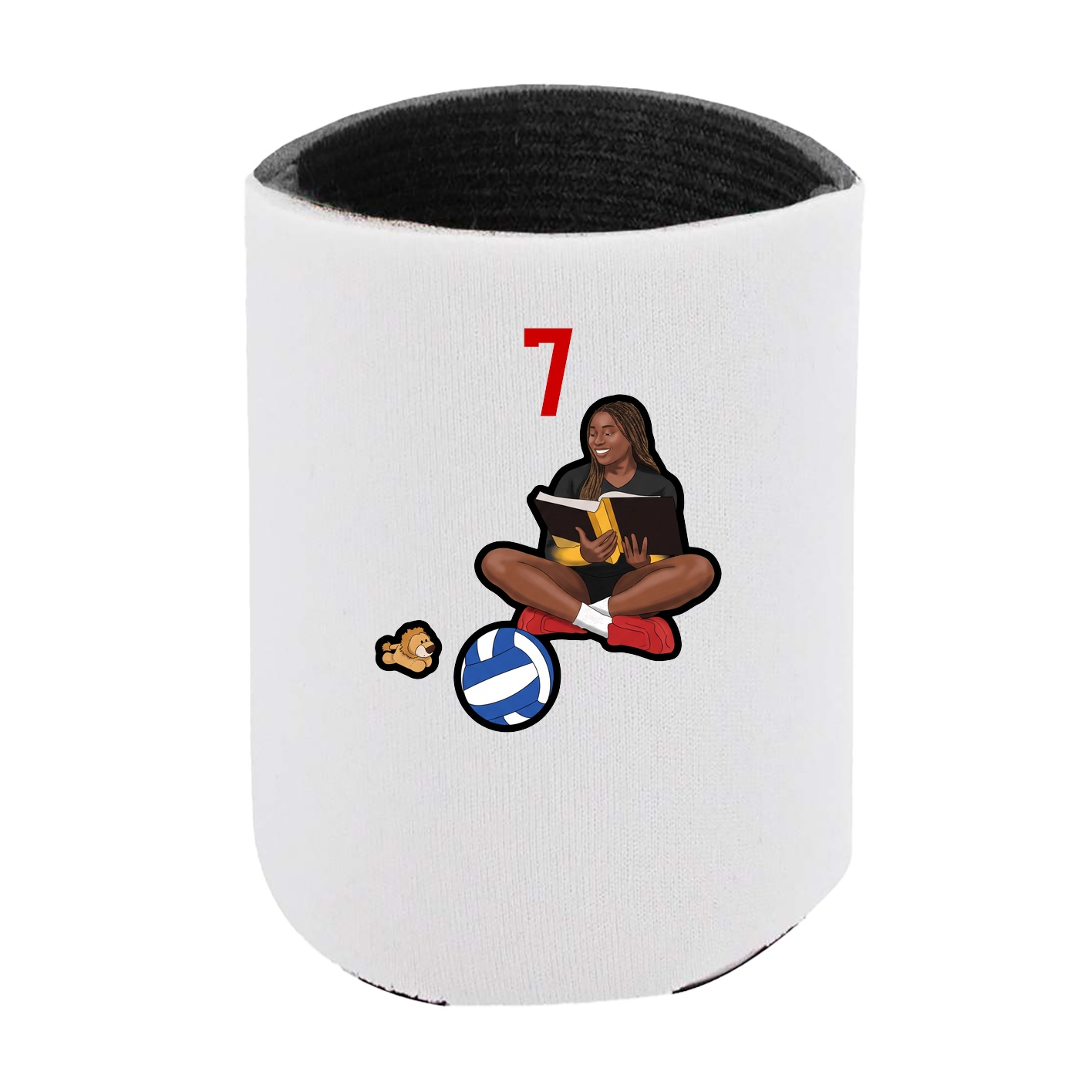 Can Holder — Number Top in White